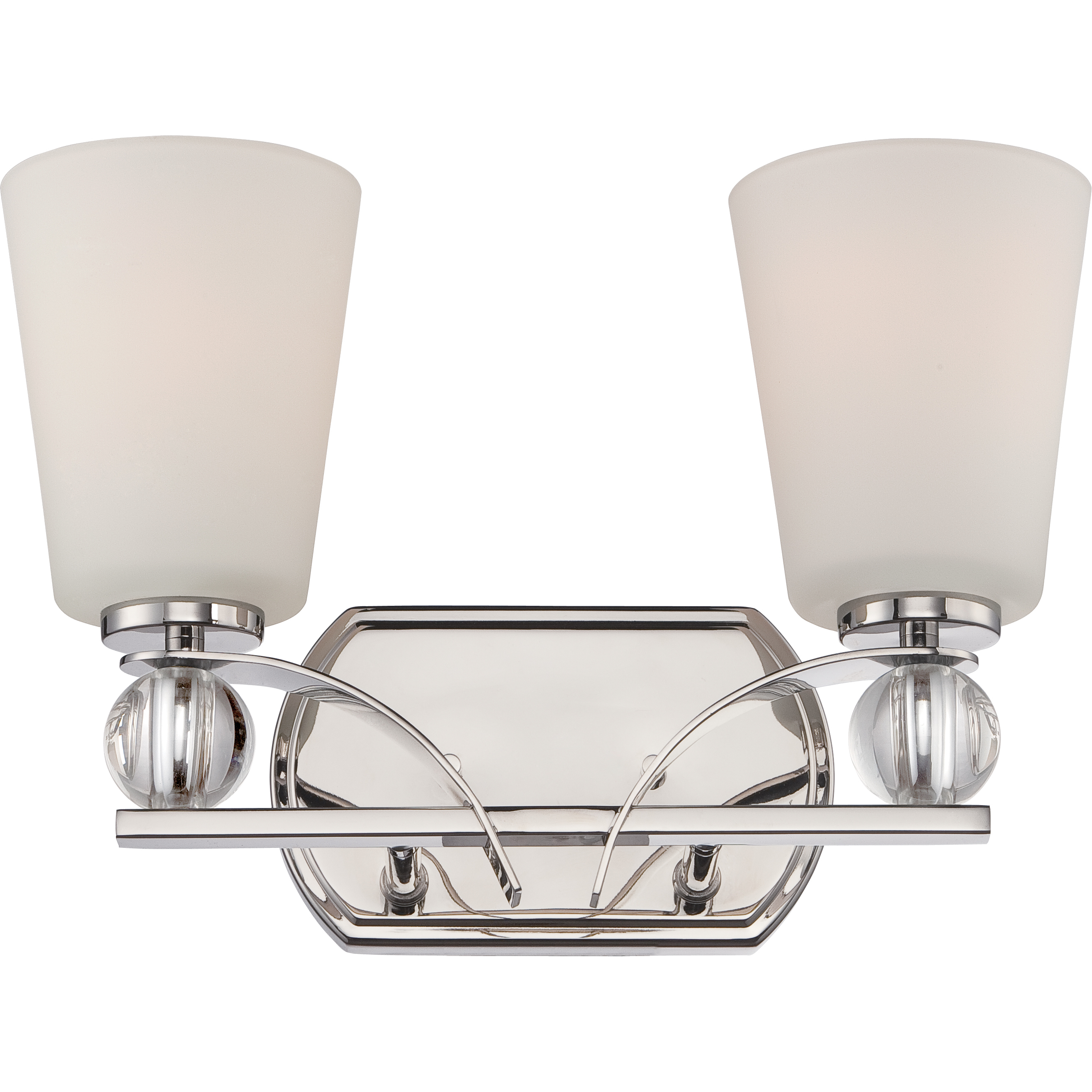 Connie 2 Light 14.38 inch Polished Nickel Vanity Light Wall Light