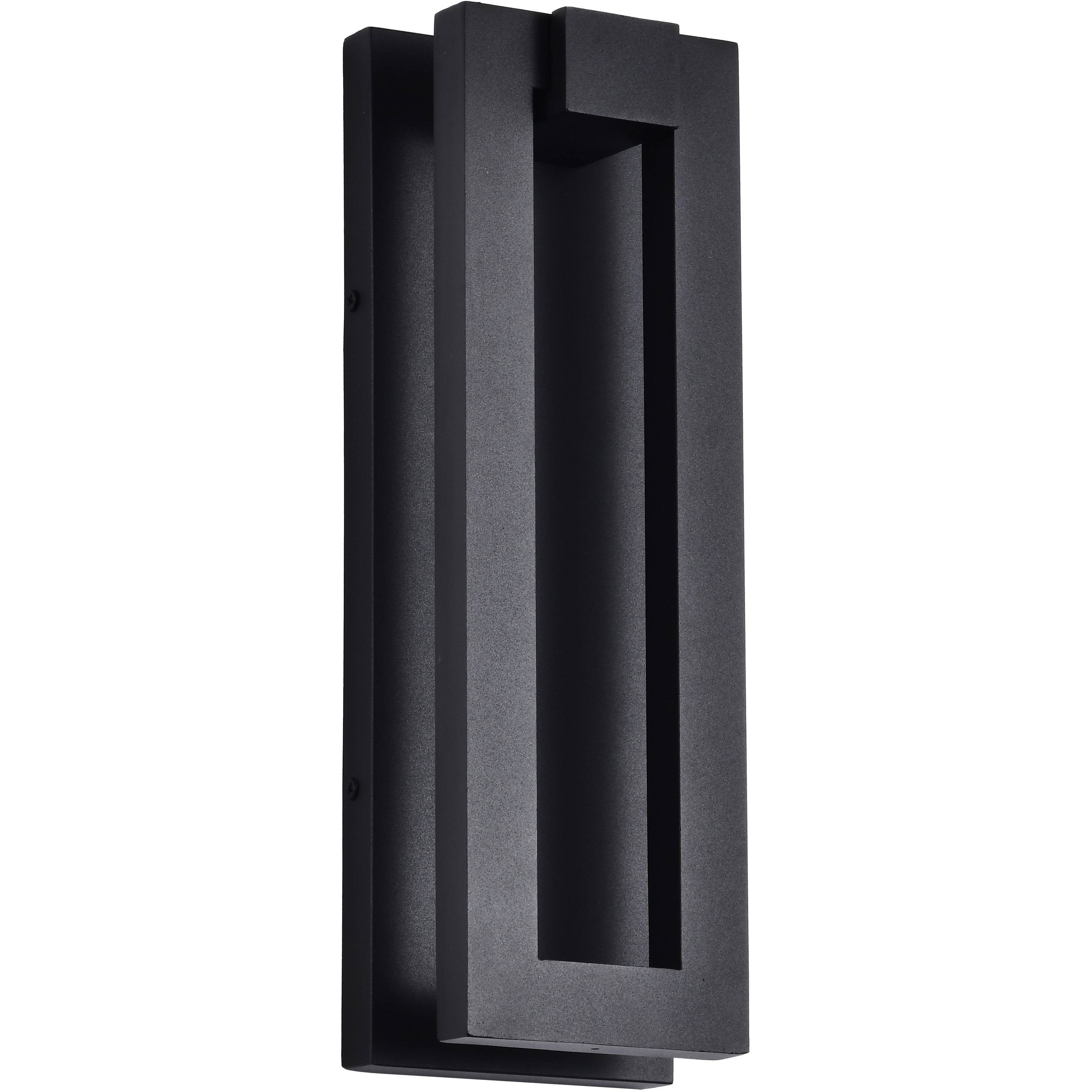 Crew LED 15 inch Sand Black Outdoor Wall Light