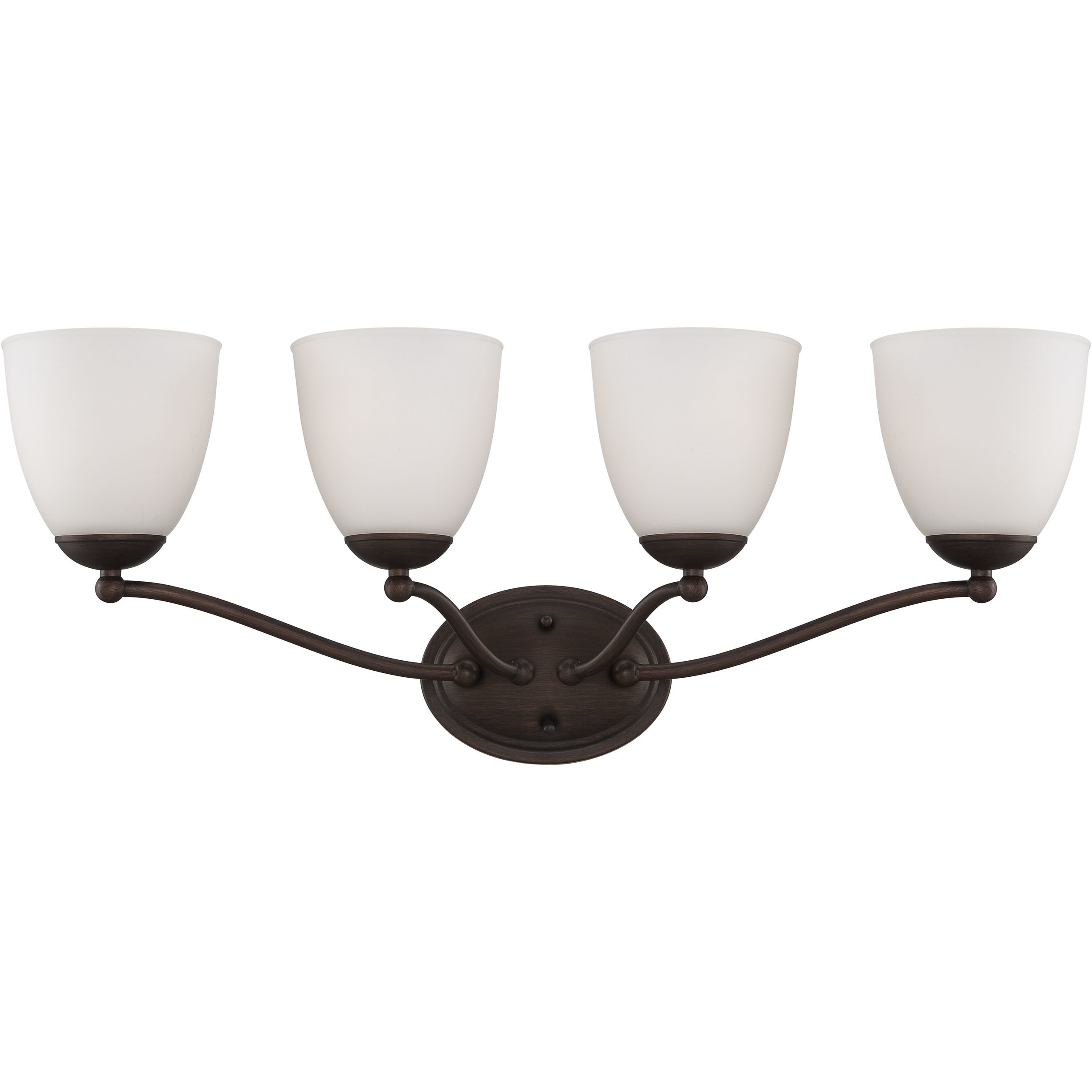 Patton 4 Light 28 inch Prairie Bronze Vanity Light Wall Light