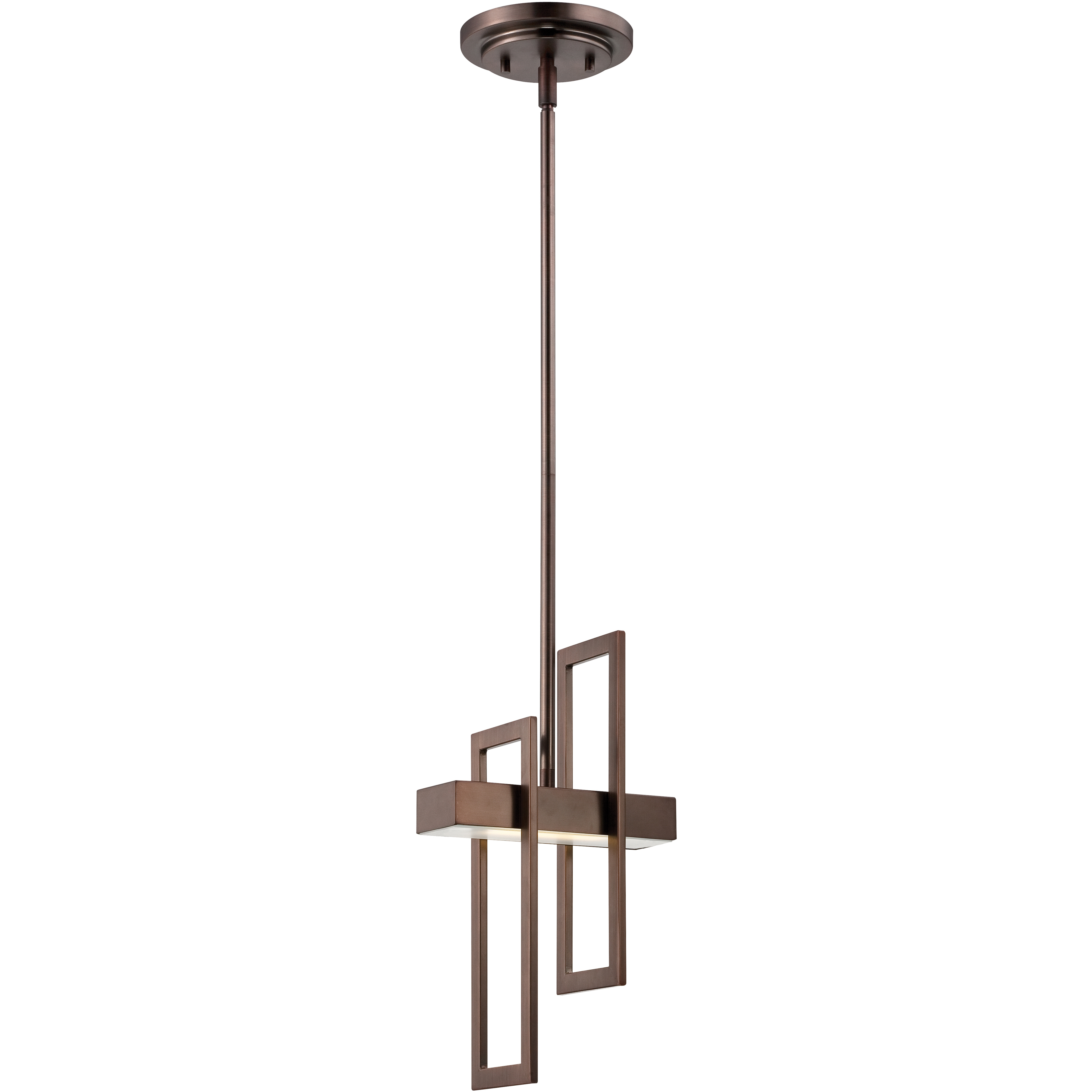 Frame LED 5.63 inch Hazel Bronze Pendant Ceiling Light