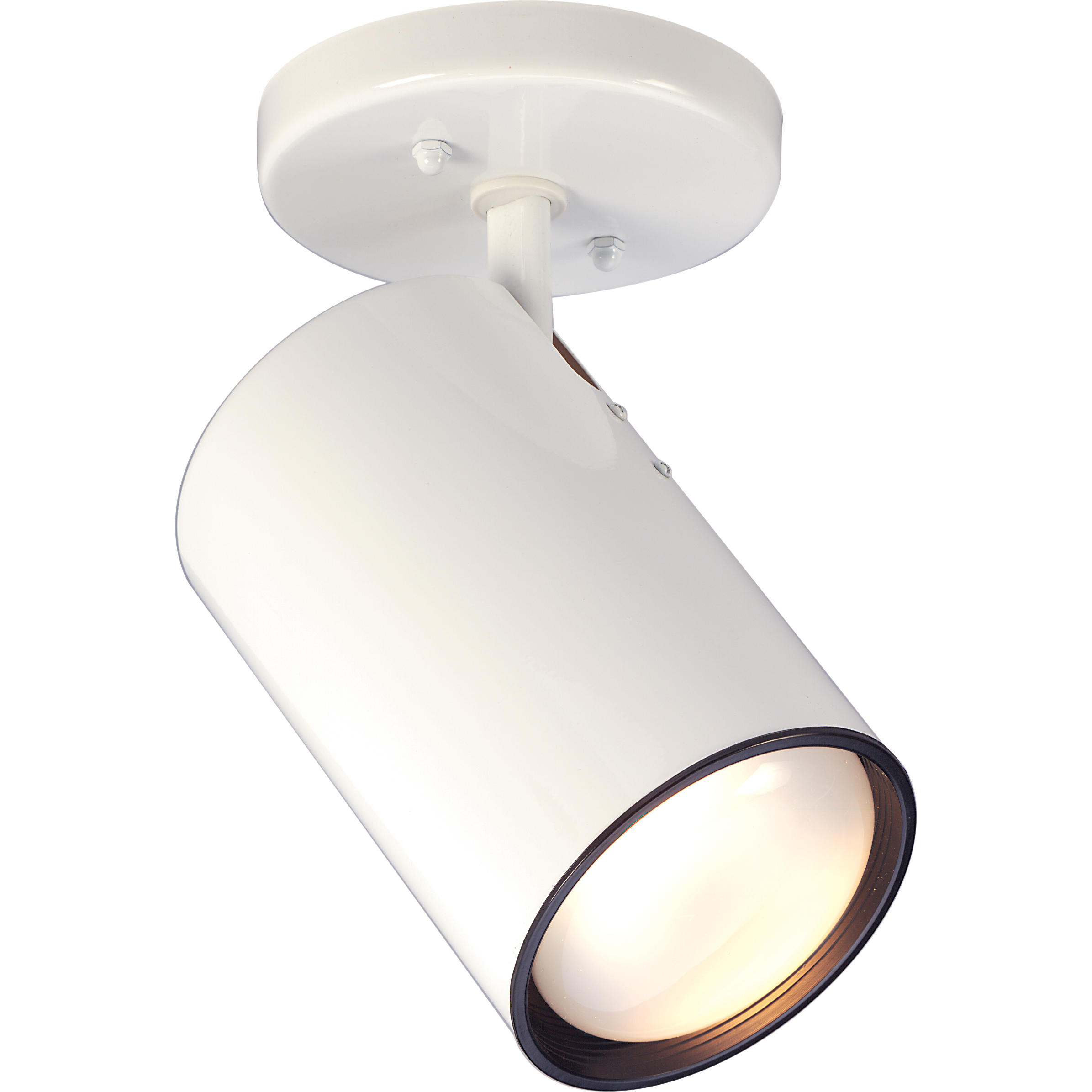 Brentwood 1 Light White Semi Flush Mount Ceiling Light