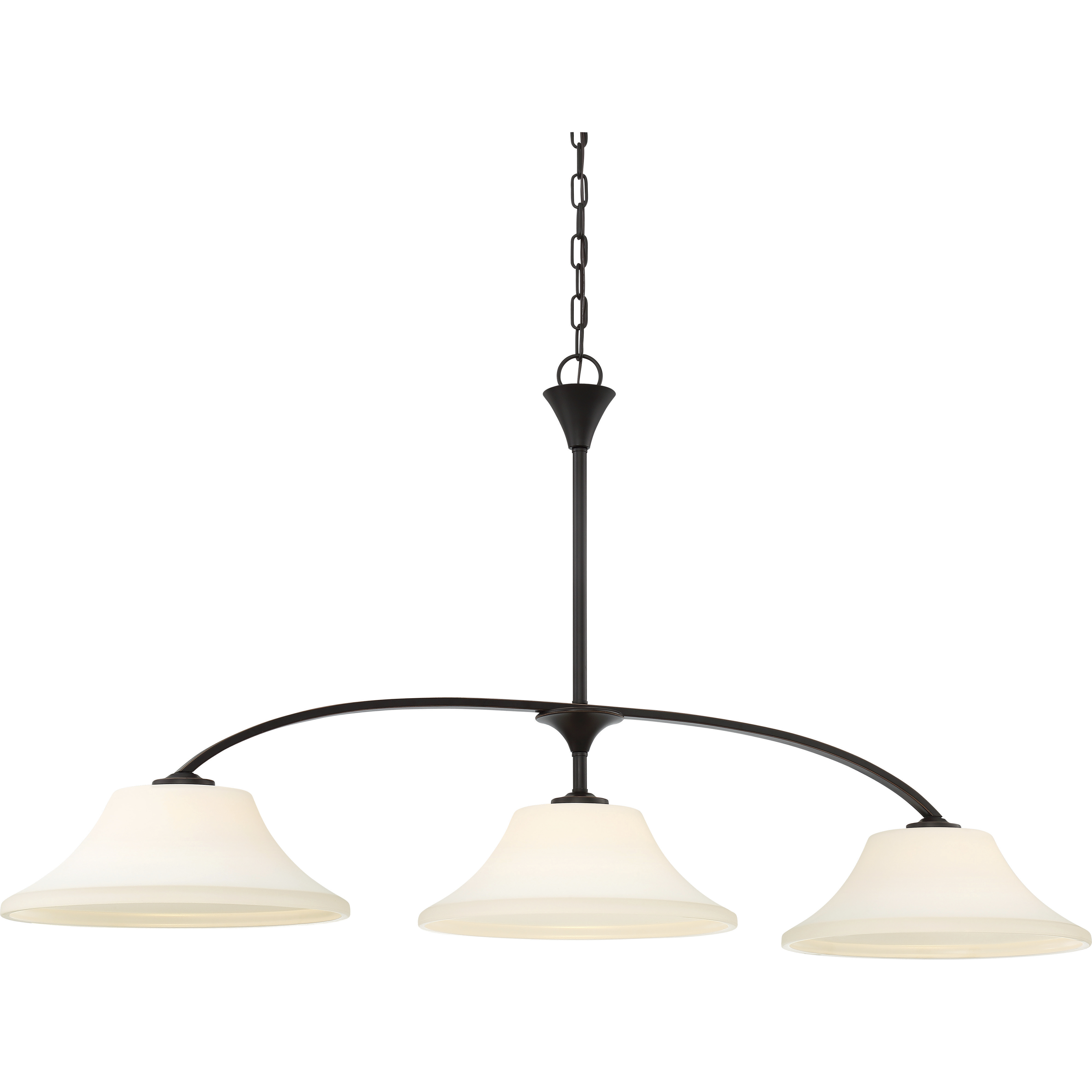 Fawn 3 Light 48.5 inch Mahogany Bronze Island Pendant Ceiling Light