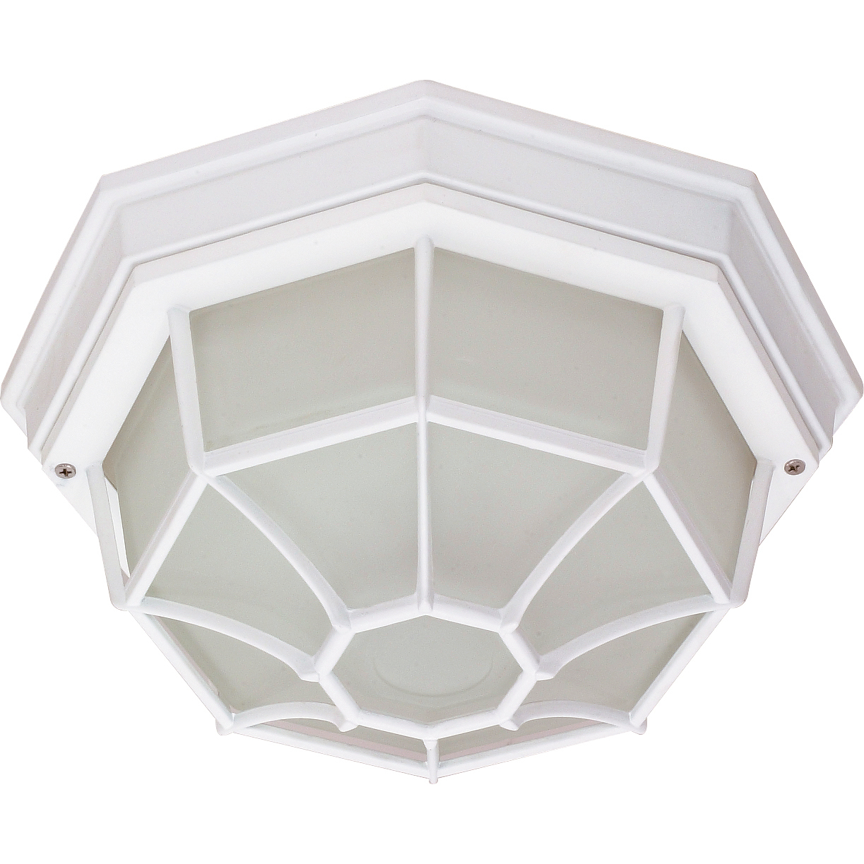 Brentwood 1 Light 11 inch White Outdoor Flushmount