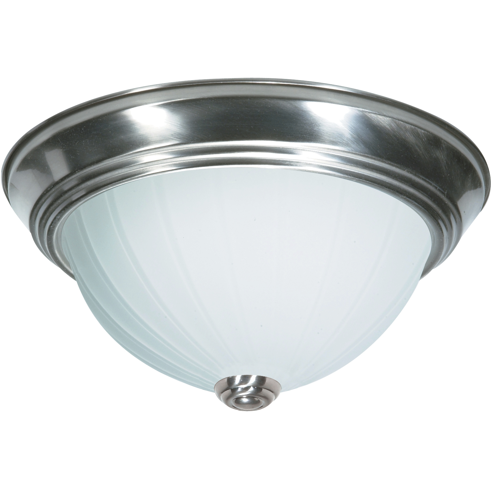 Brentwood 2 Light 11 inch Brushed Nickel Flush Mount Ceiling Light