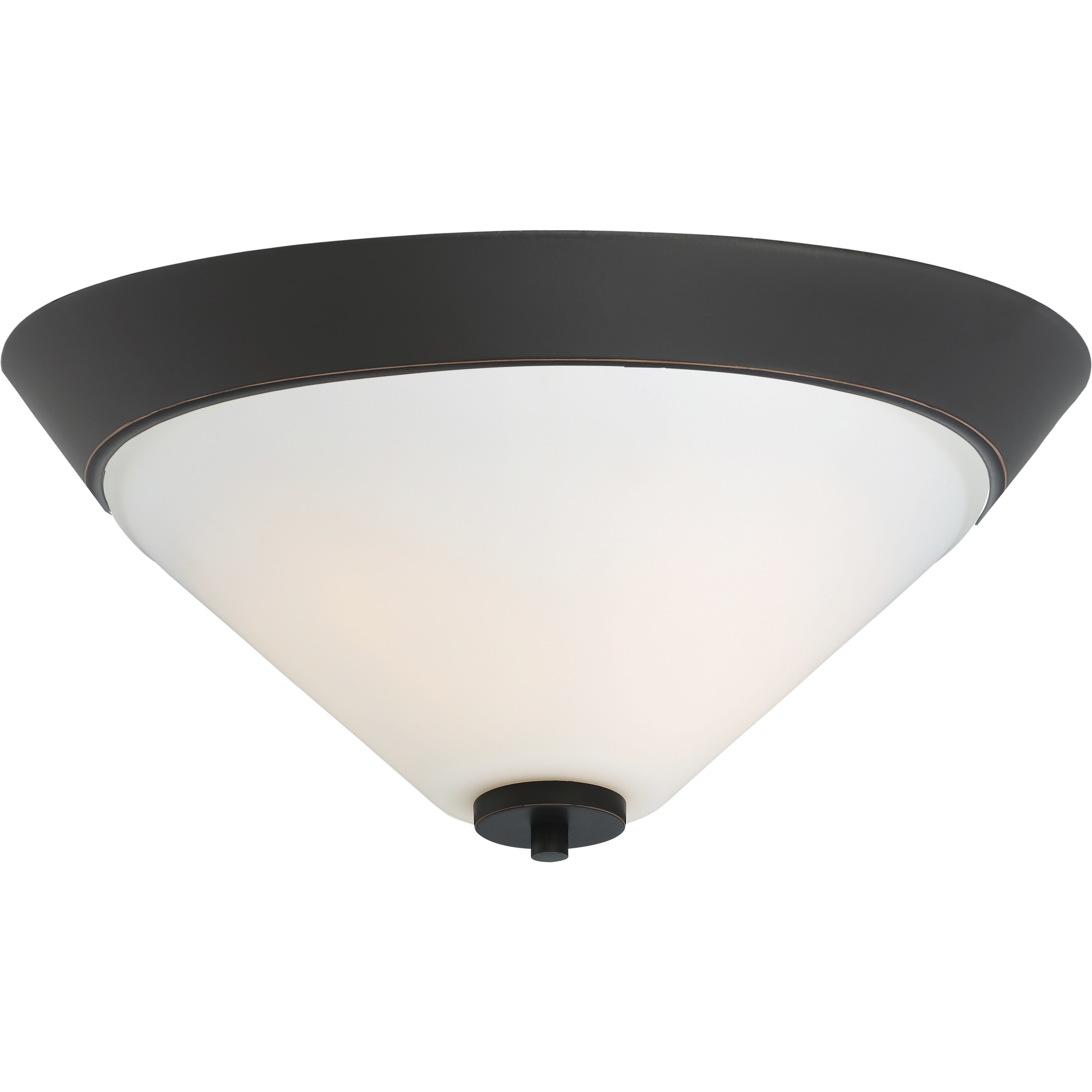 Nome 2 Light 16.88 inch Mahogany Bronze Flush Mount Ceiling Light
