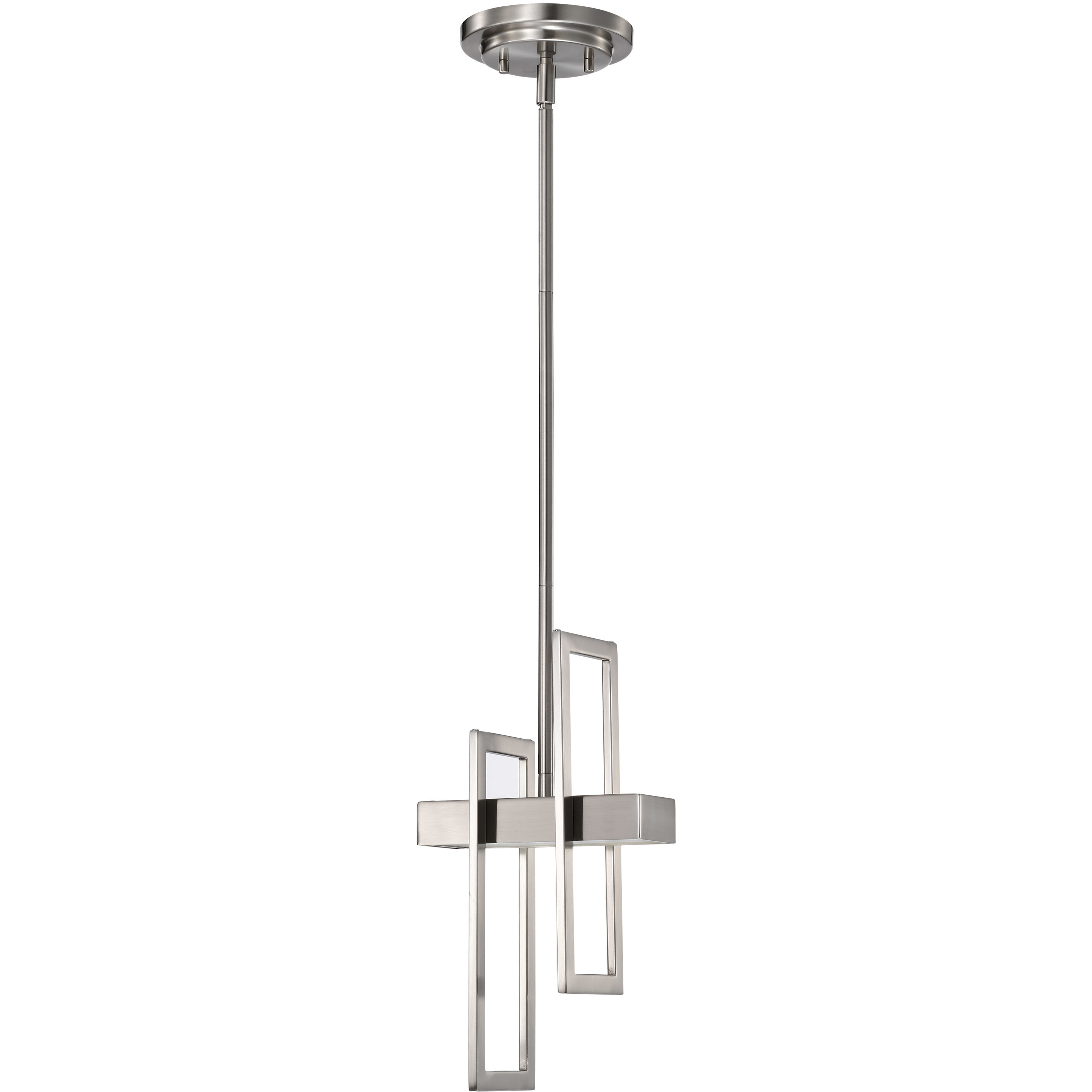 Frame LED 5.63 inch Brushed Nickel Pendant Ceiling Light