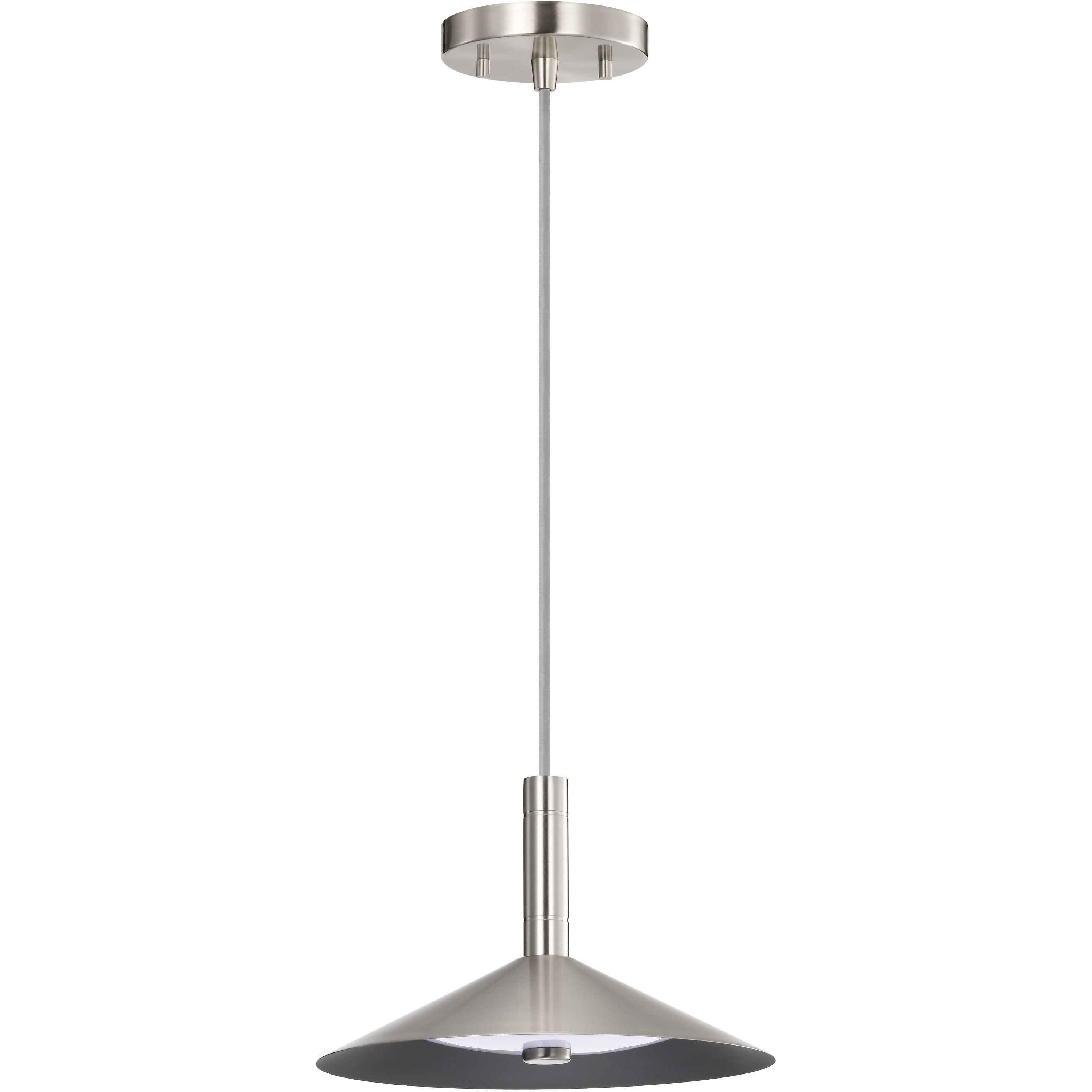 Corrine LED 9.88 inch Brushed Nickel Pendant Ceiling Light