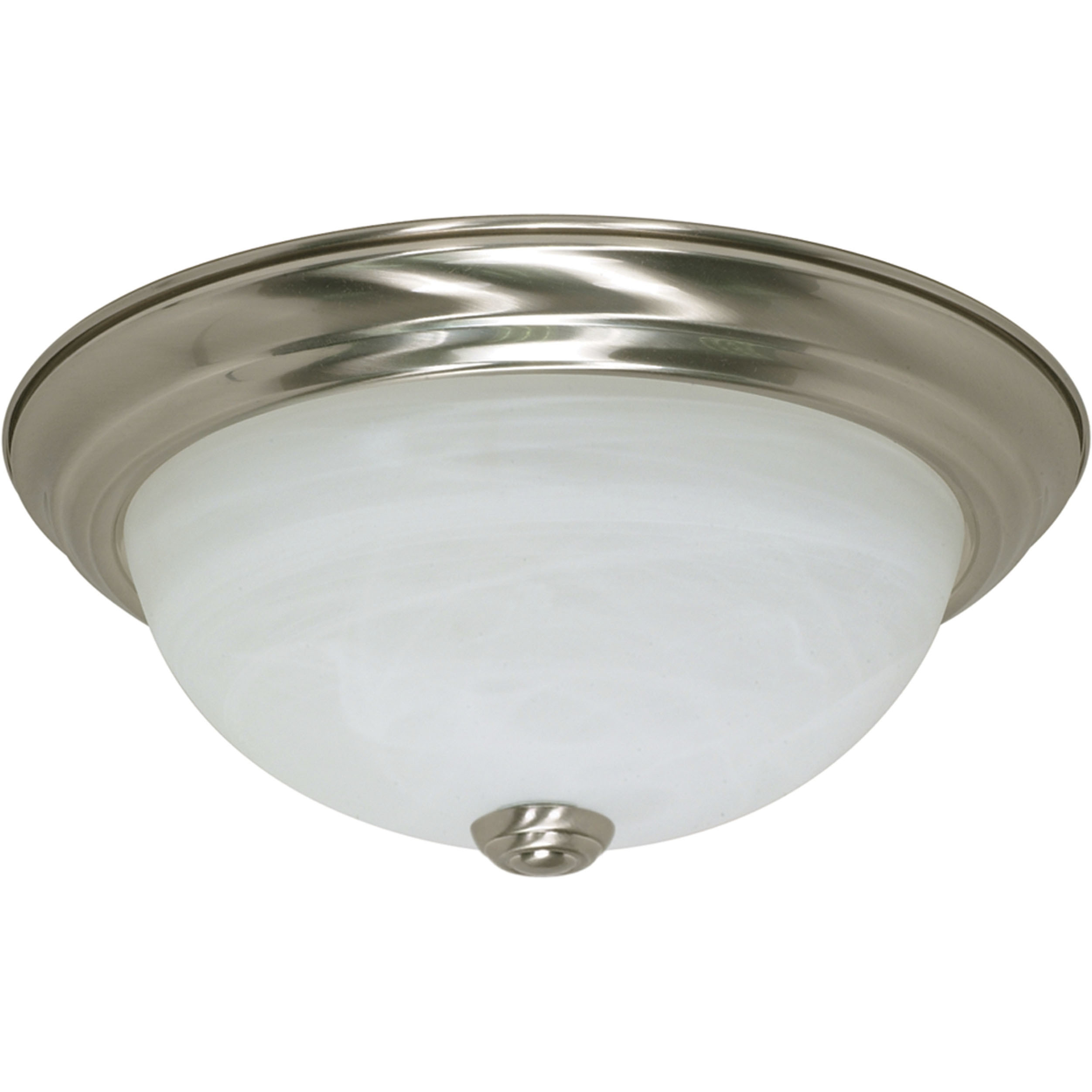 Brentwood 2 Light 11 inch Brushed Nickel Flush Mount Ceiling Light