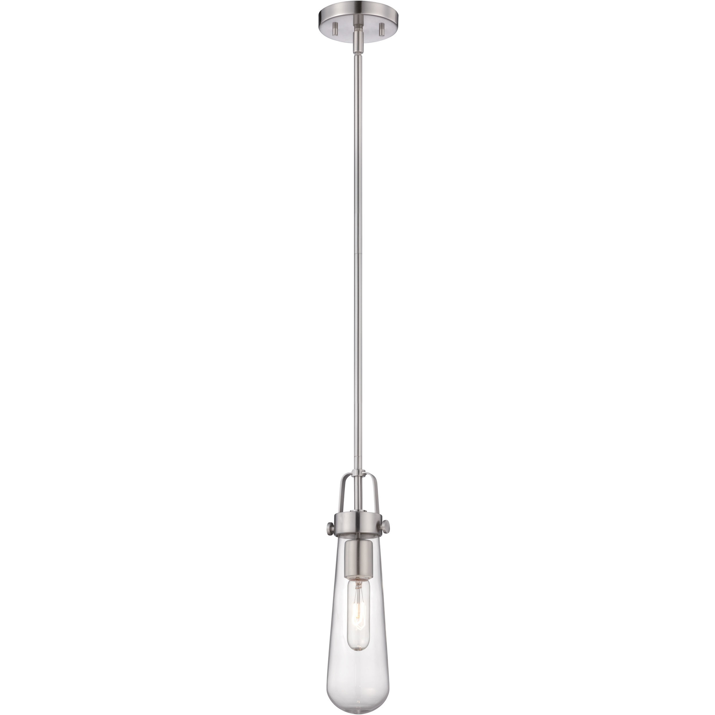 Beaker 1 Light 4.75 inch Brushed Nickel Mini Pendant Ceiling Light