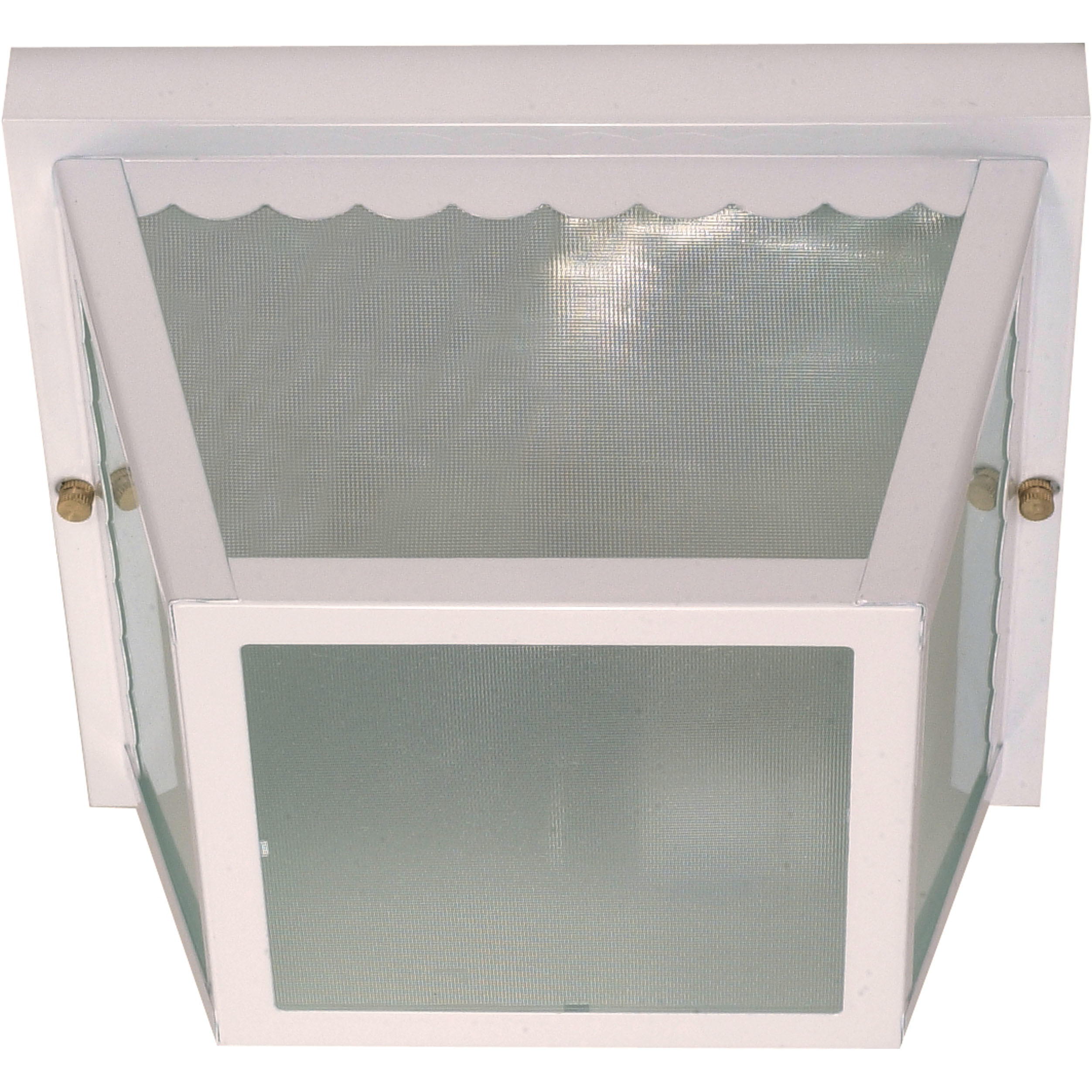 Brentwood 2 Light 9 inch White Outdoor Flushmount