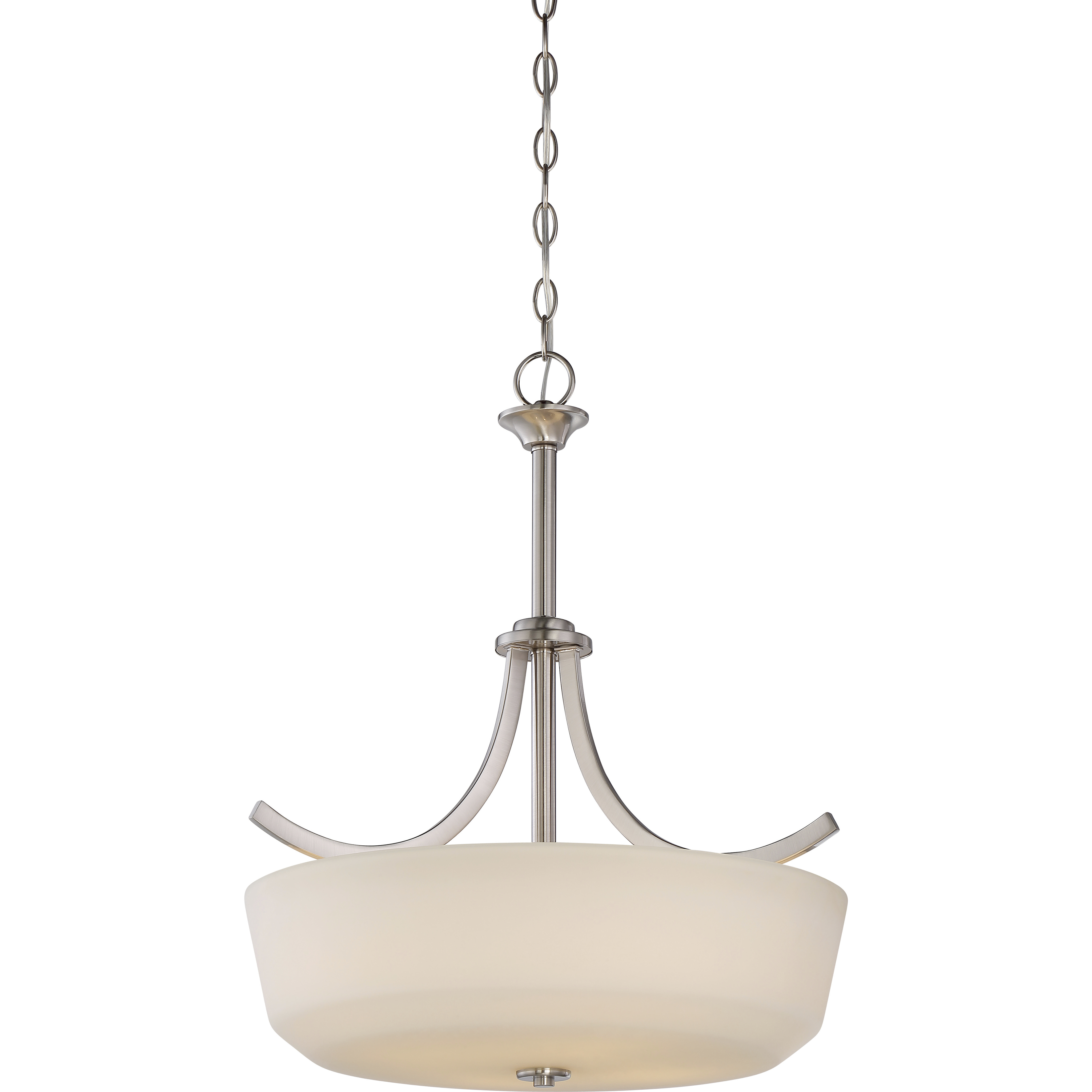 Laguna 4 Light 19.5 inch Brushed Nickel Pendant Ceiling Light
