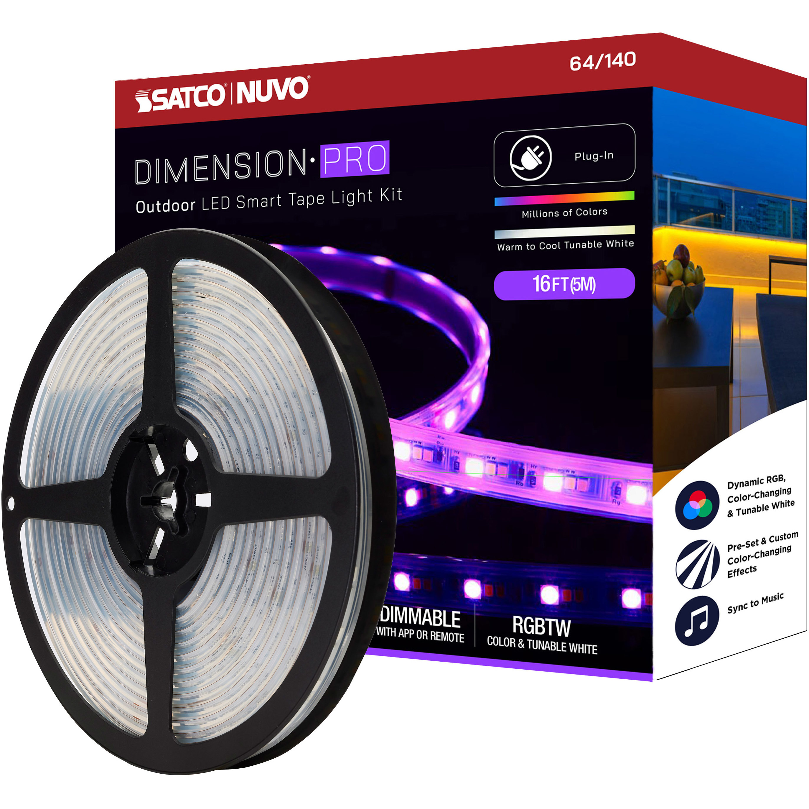 Dimension White 2700K 196.85 inch Tape Light