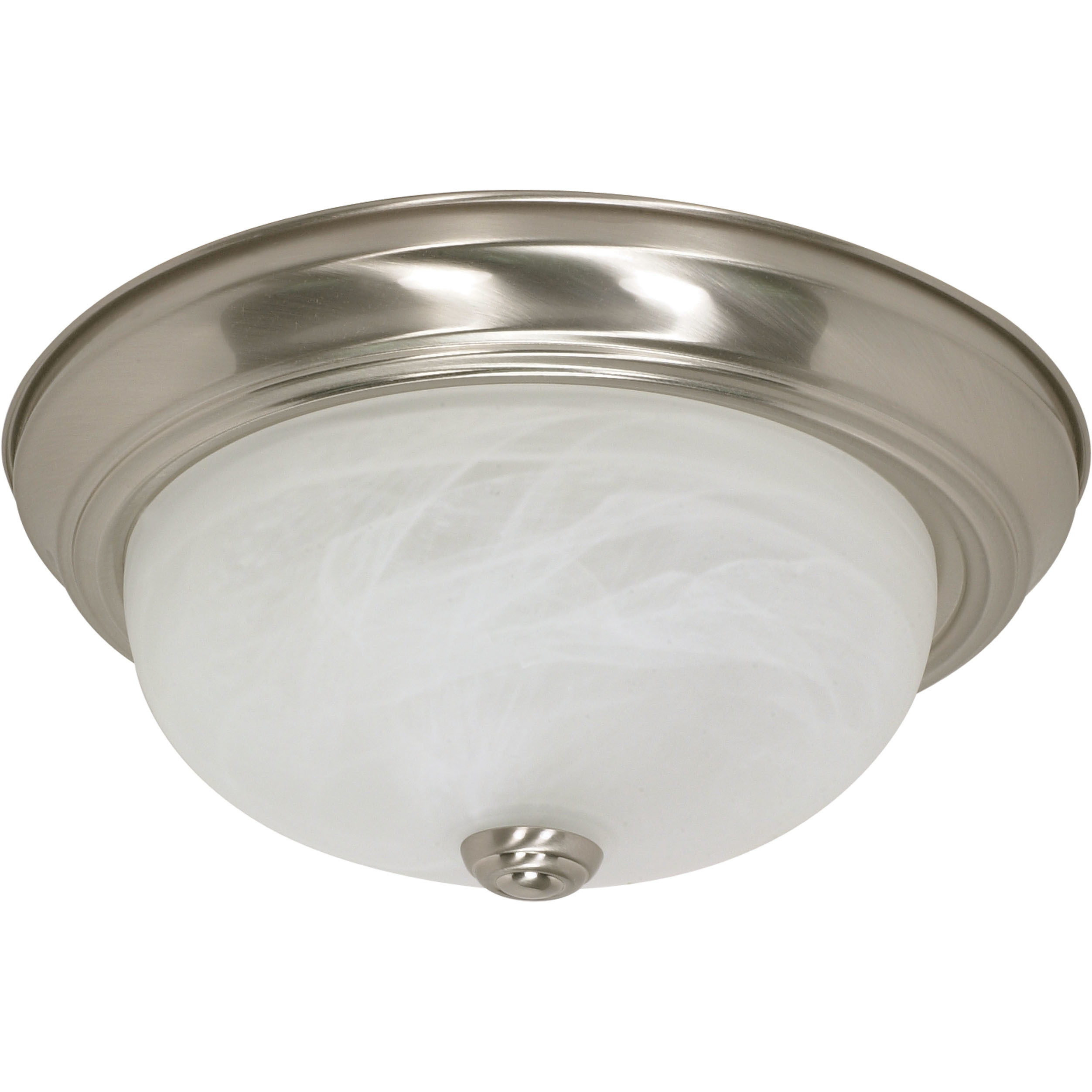 Brentwood 2 Light 13 inch Brushed Nickel Flush Mount Ceiling Light