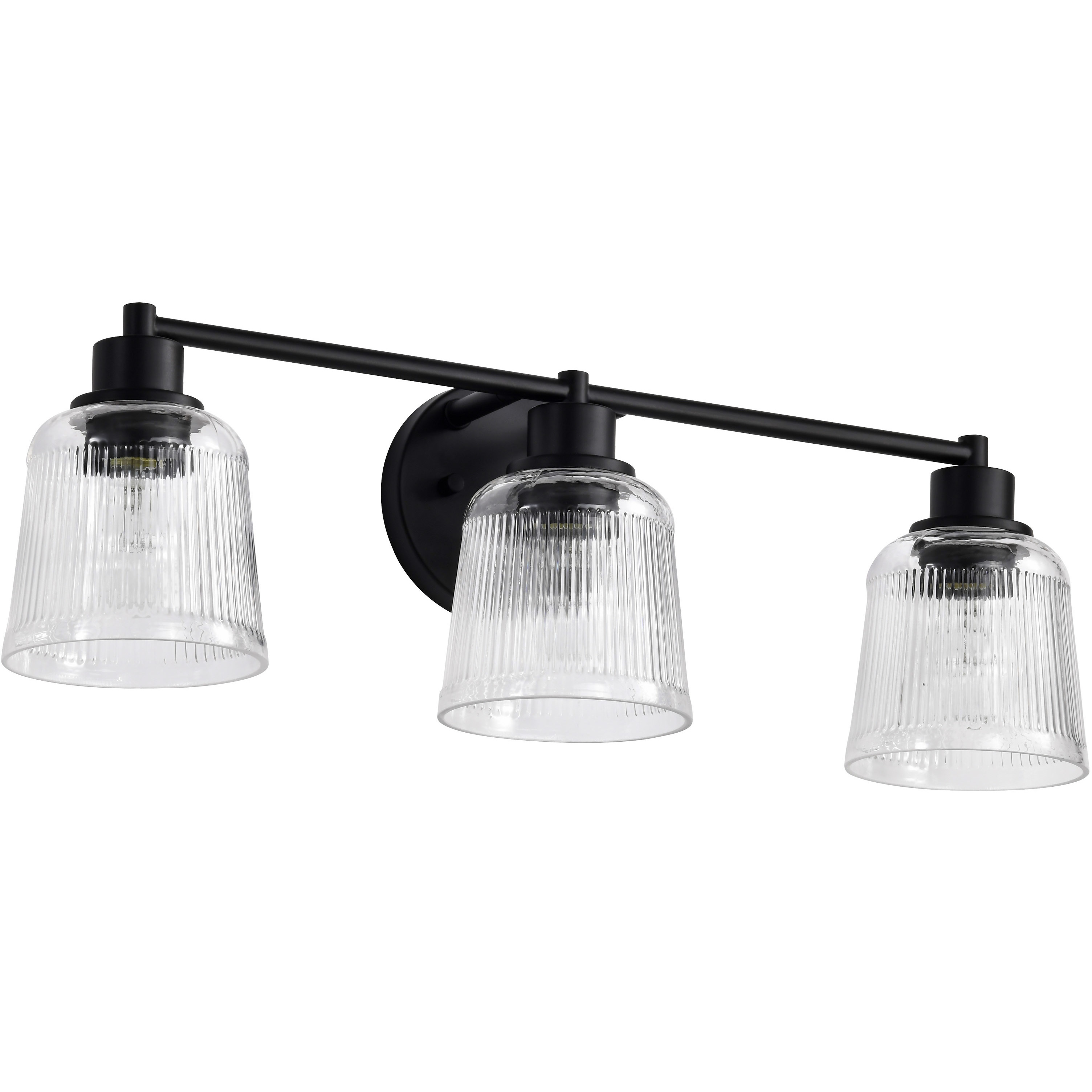 Grayson 24 inch Matte Black Vanity Wall Light