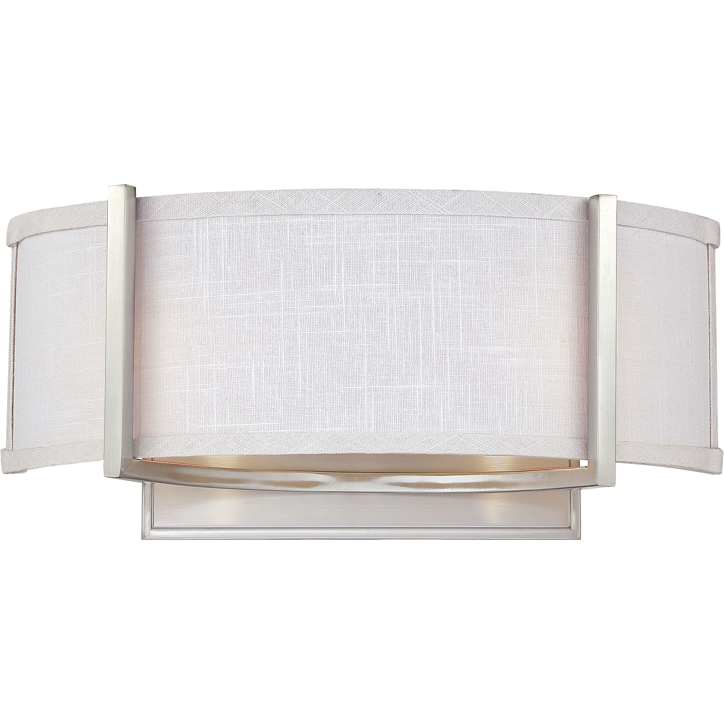 Gemini 2 Light 16 inch Brushed Nickel Wall Sconce Wall Light