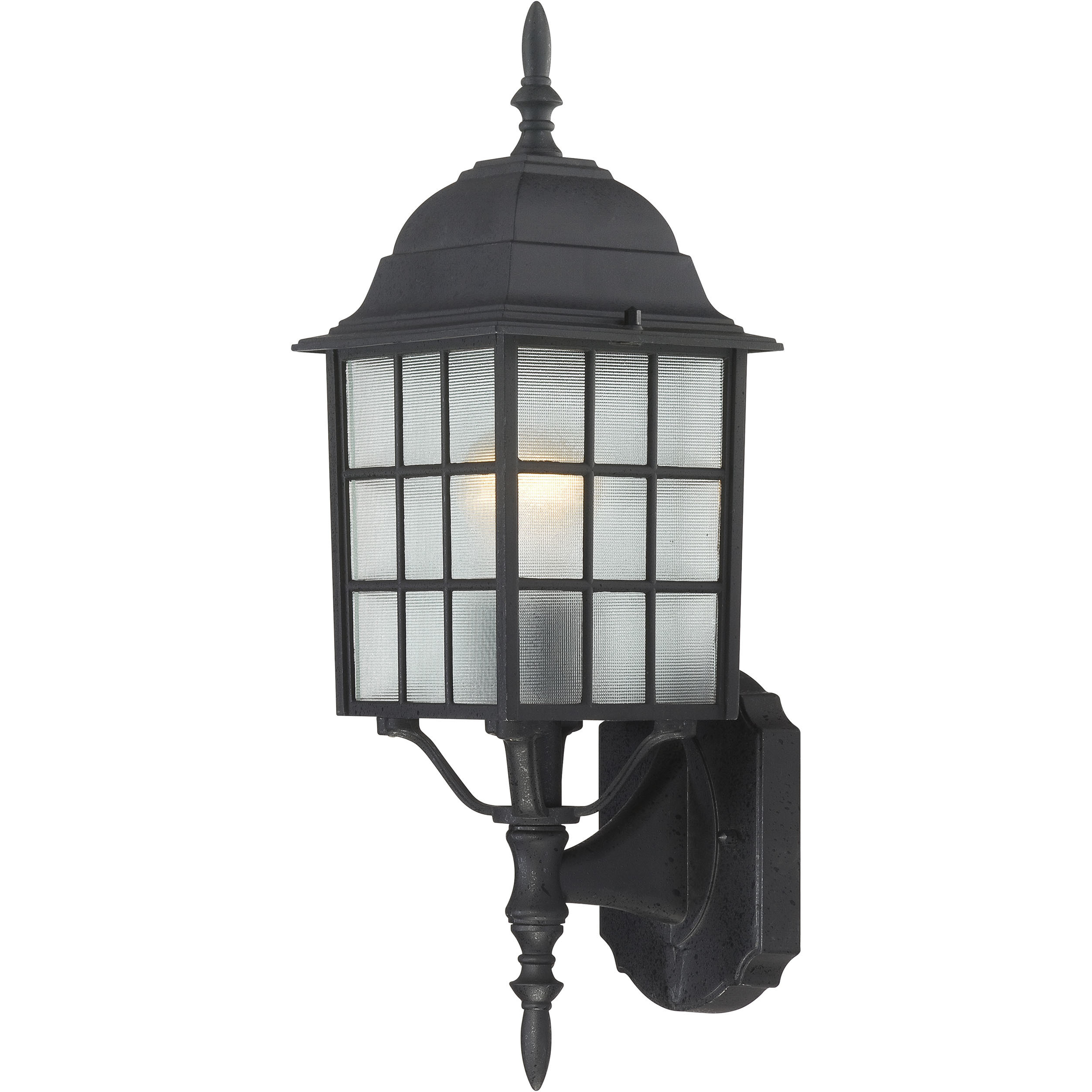 Brentwood 1 Light 18.25 inch Textured Black Outdoor Wall Sconce