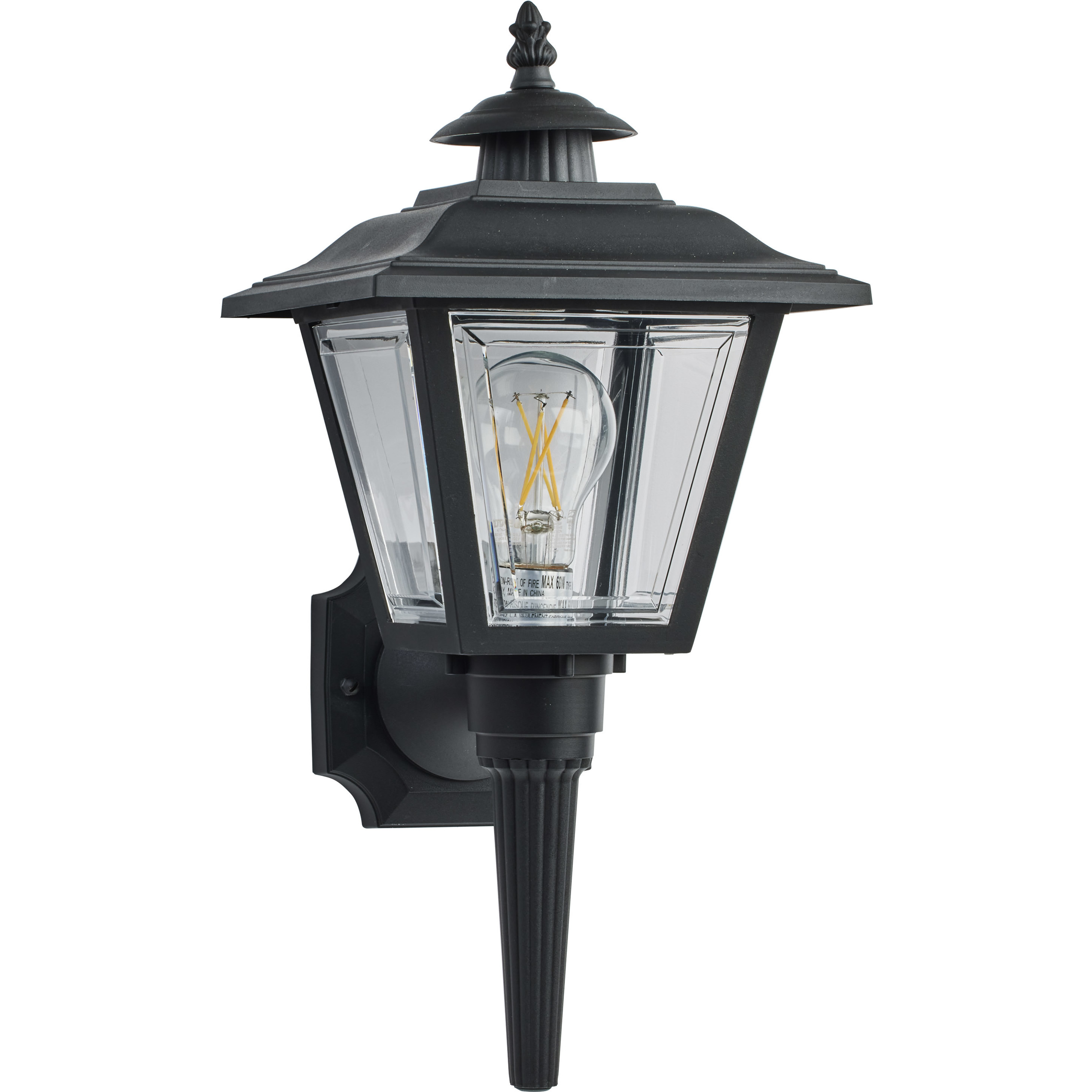 Nuvo SF77 896 Brentwood 1 Light 17 inch Black Outdoor Wall Lantern