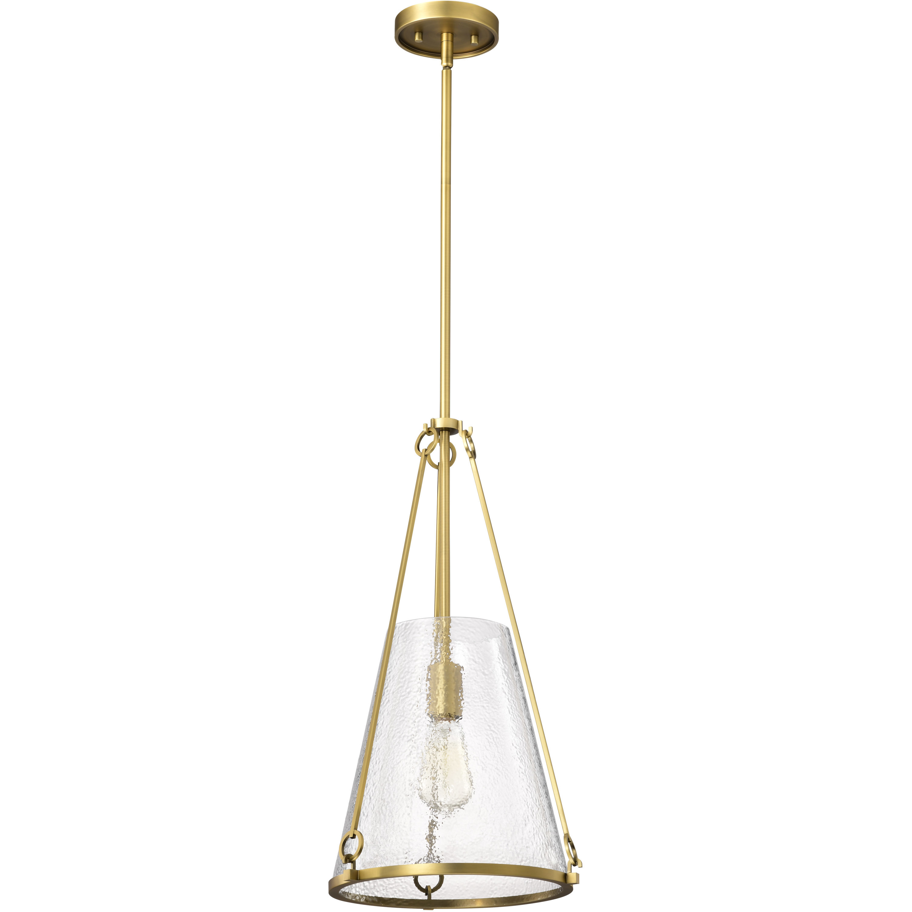 Valentine 12 inch Vintage Brass Pendant Ceiling Light