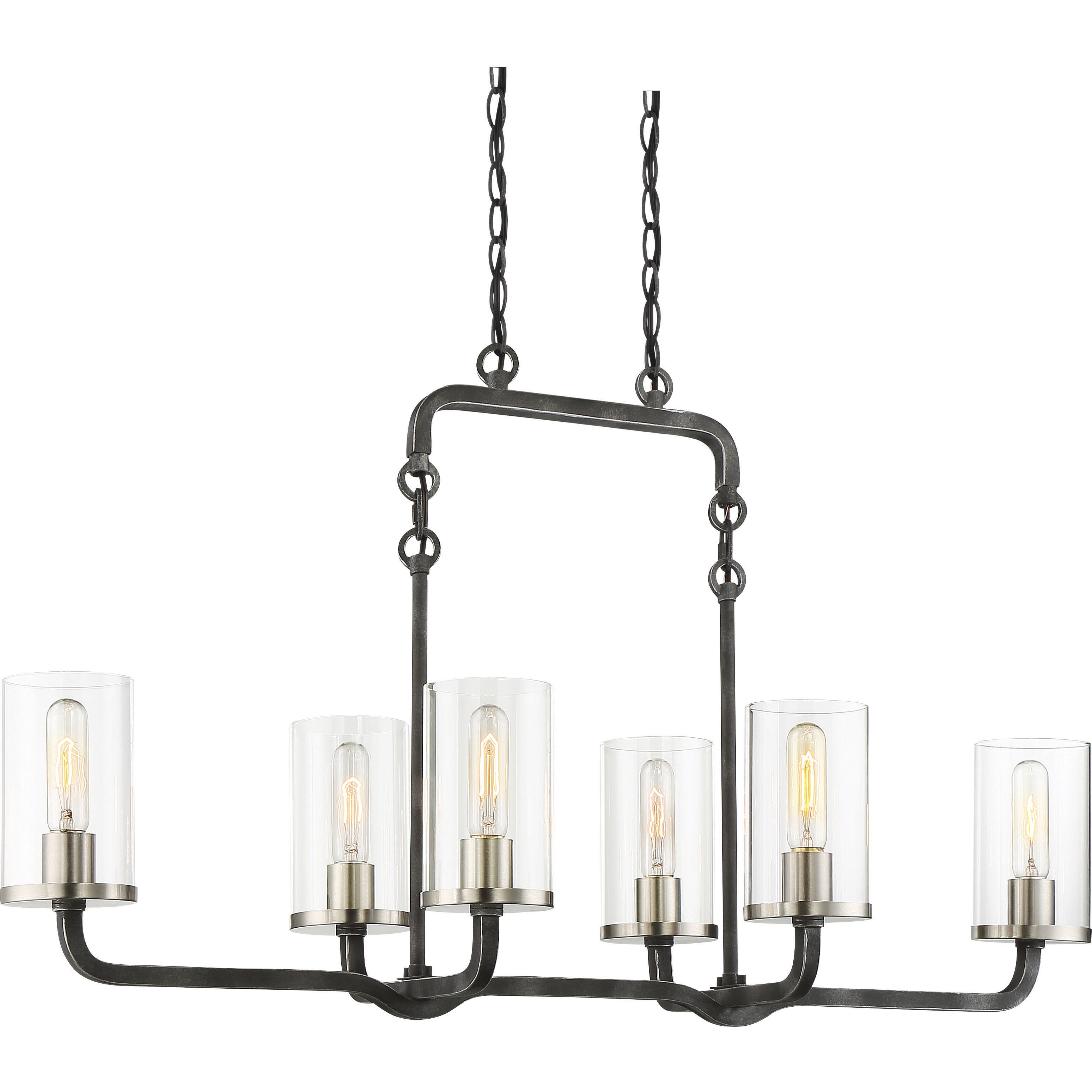 Knollwood 6 shop light chandelier