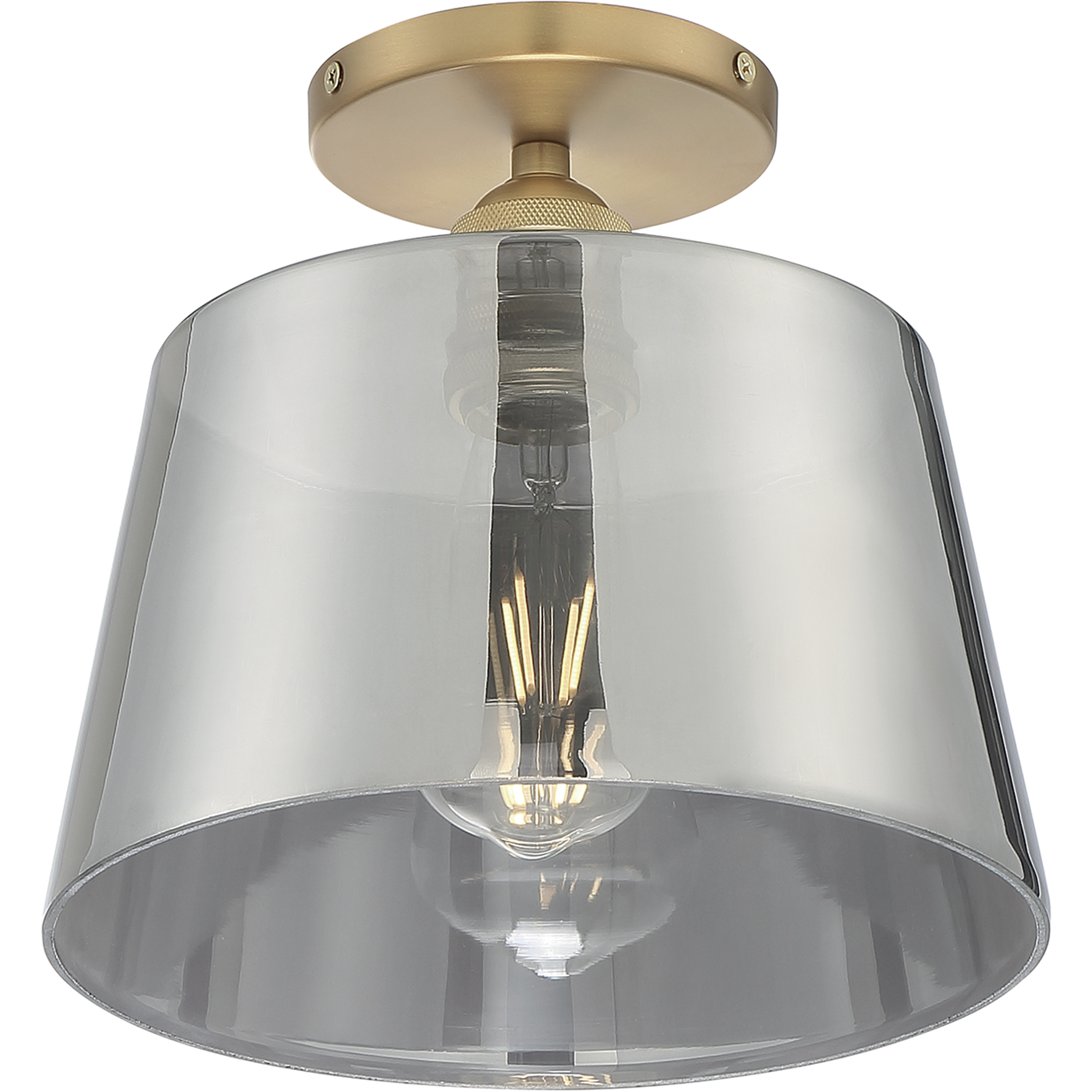 Nova glass outlet semi flush light