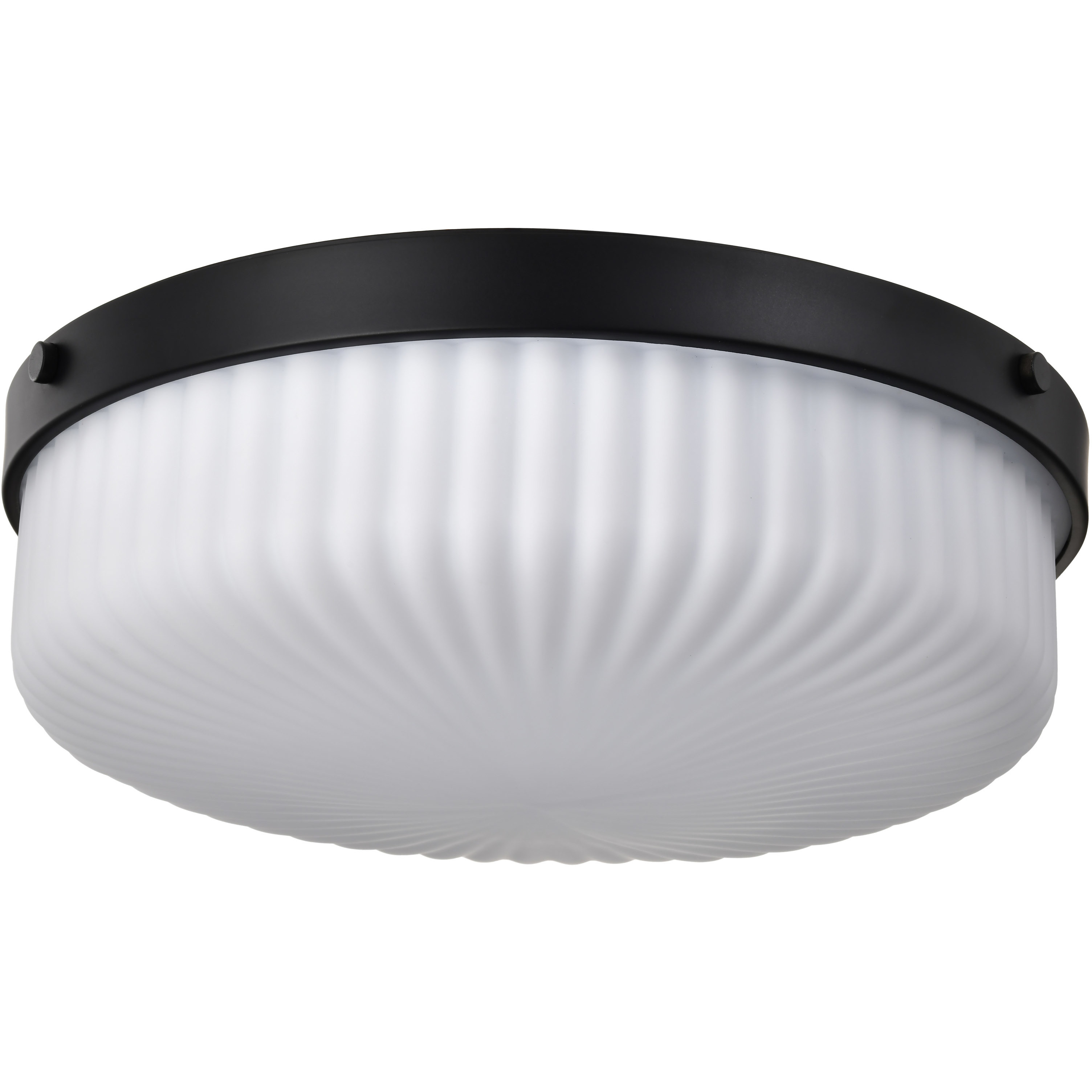 Solara 16.63 inch Matte Black Flush Mount Ceiling Light