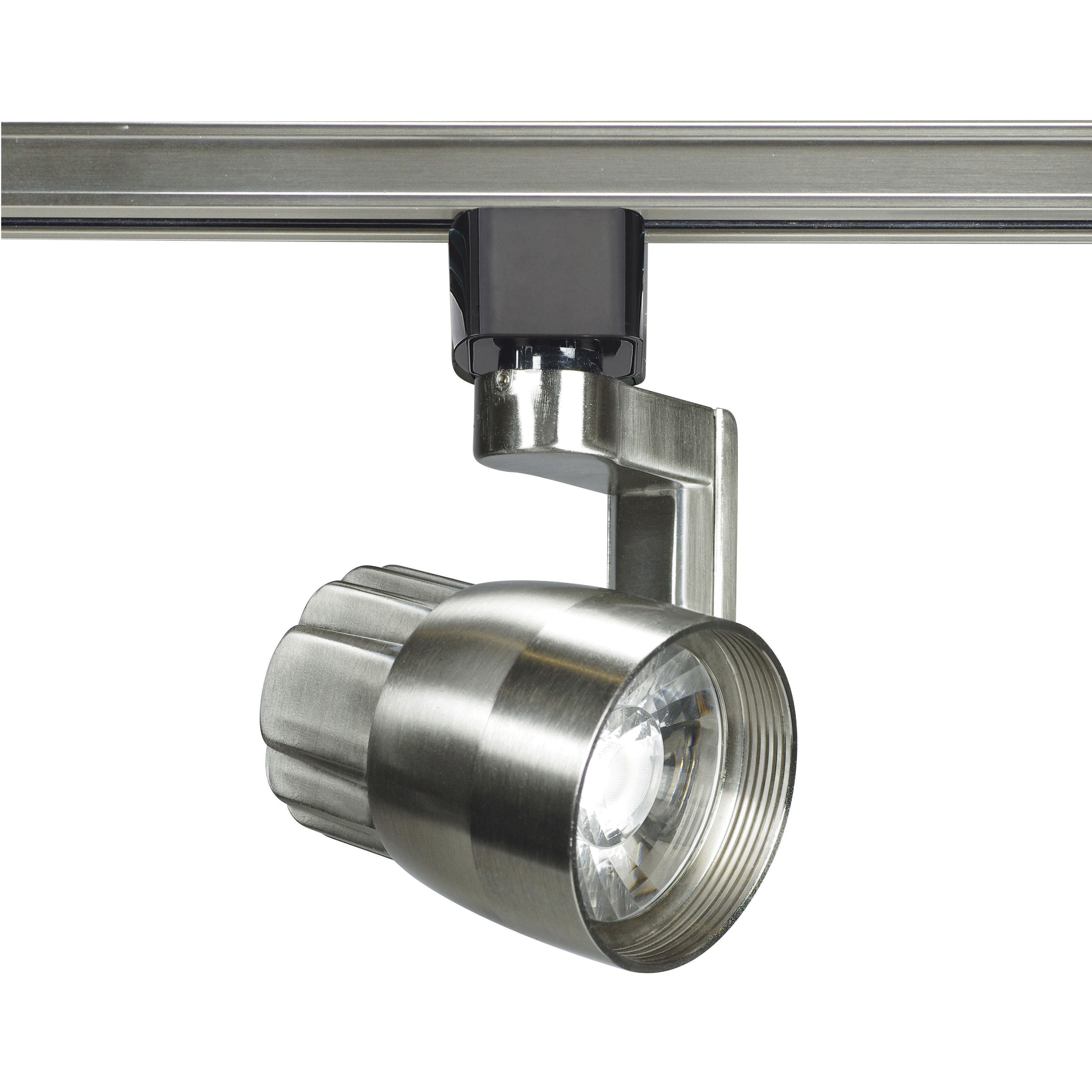 Brushed nickel track lighting heads discount