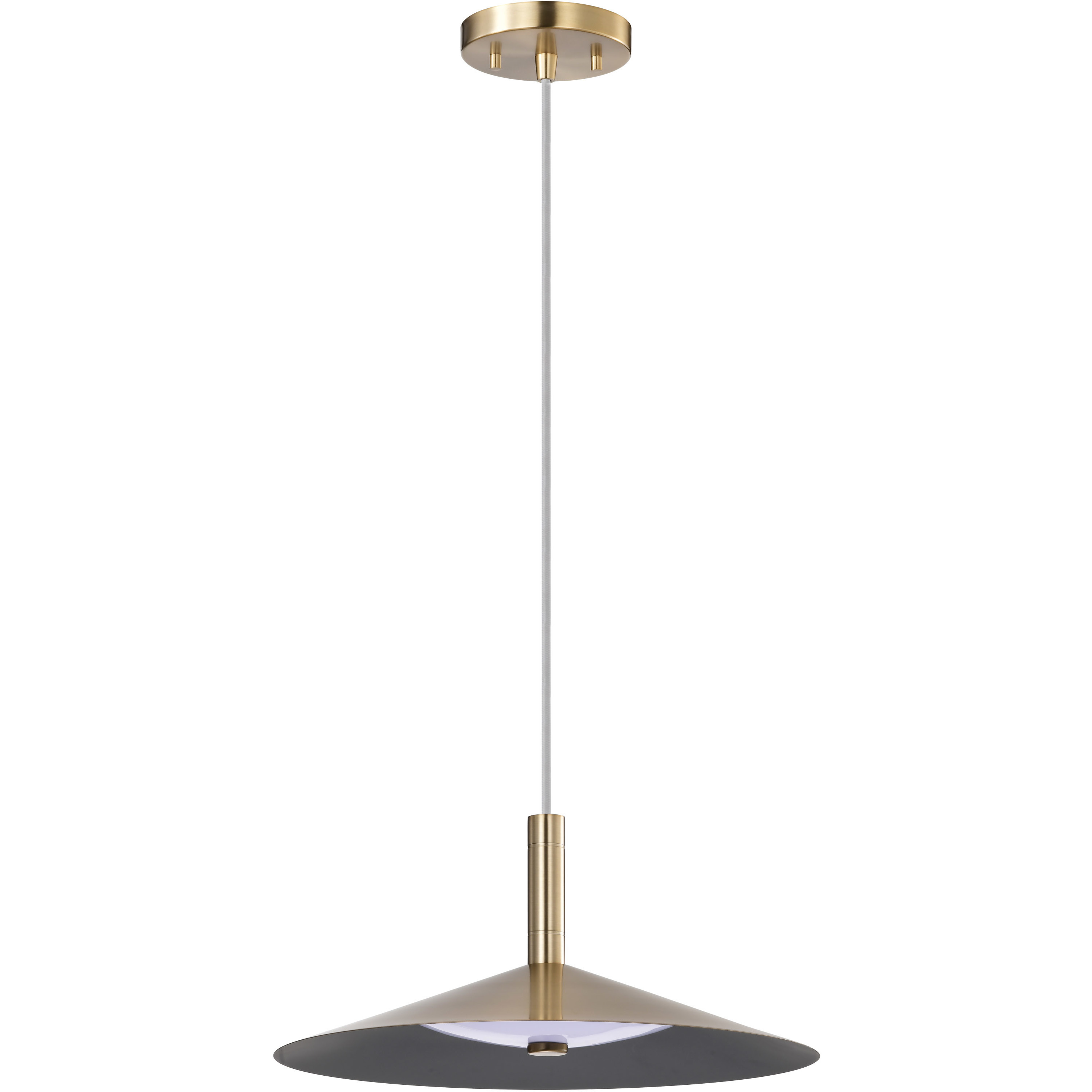 Corrine LED 14 inch Burnished Brass Pendant Ceiling Light