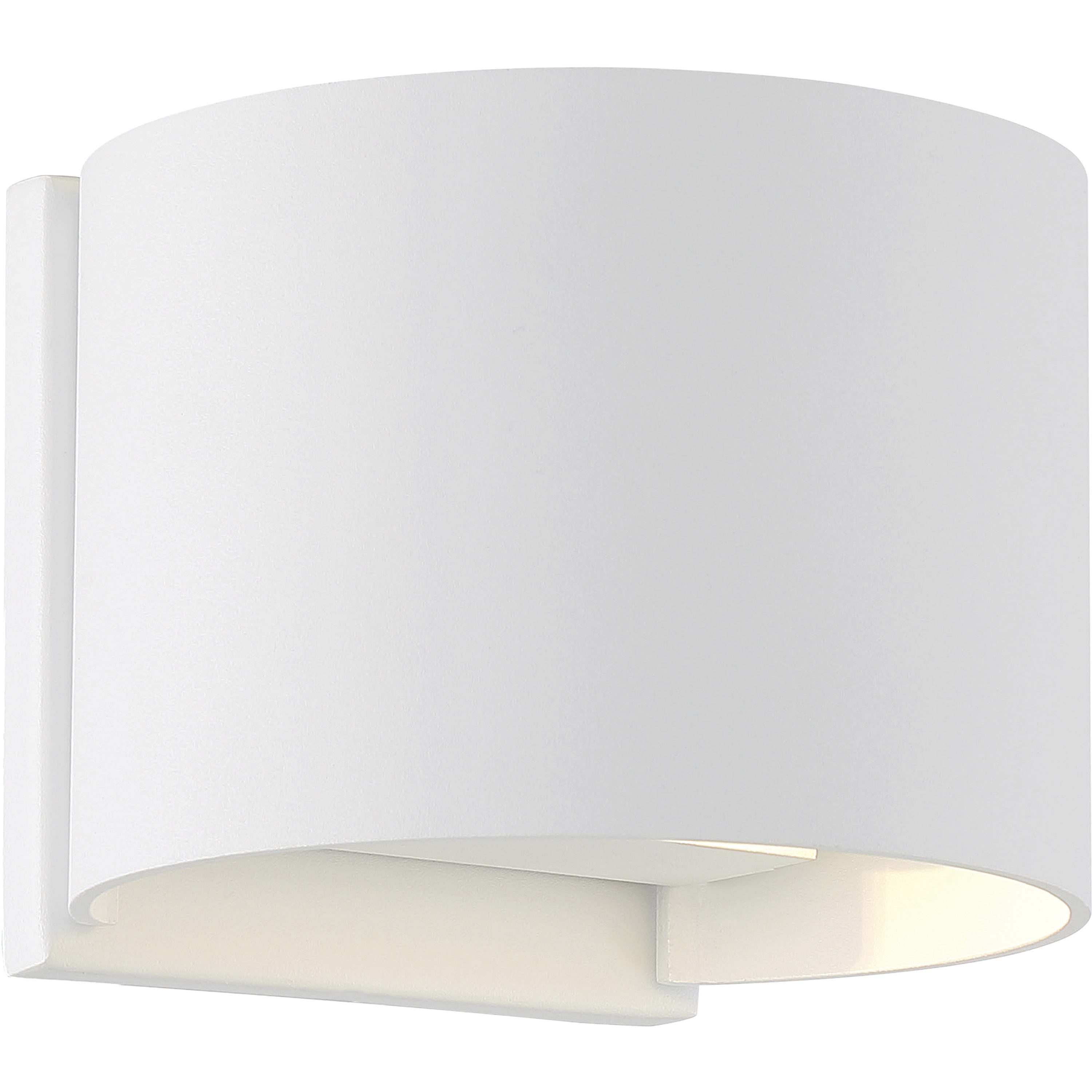 Lightgate LED 6 inch Matte White Wall Sconce Wall Light