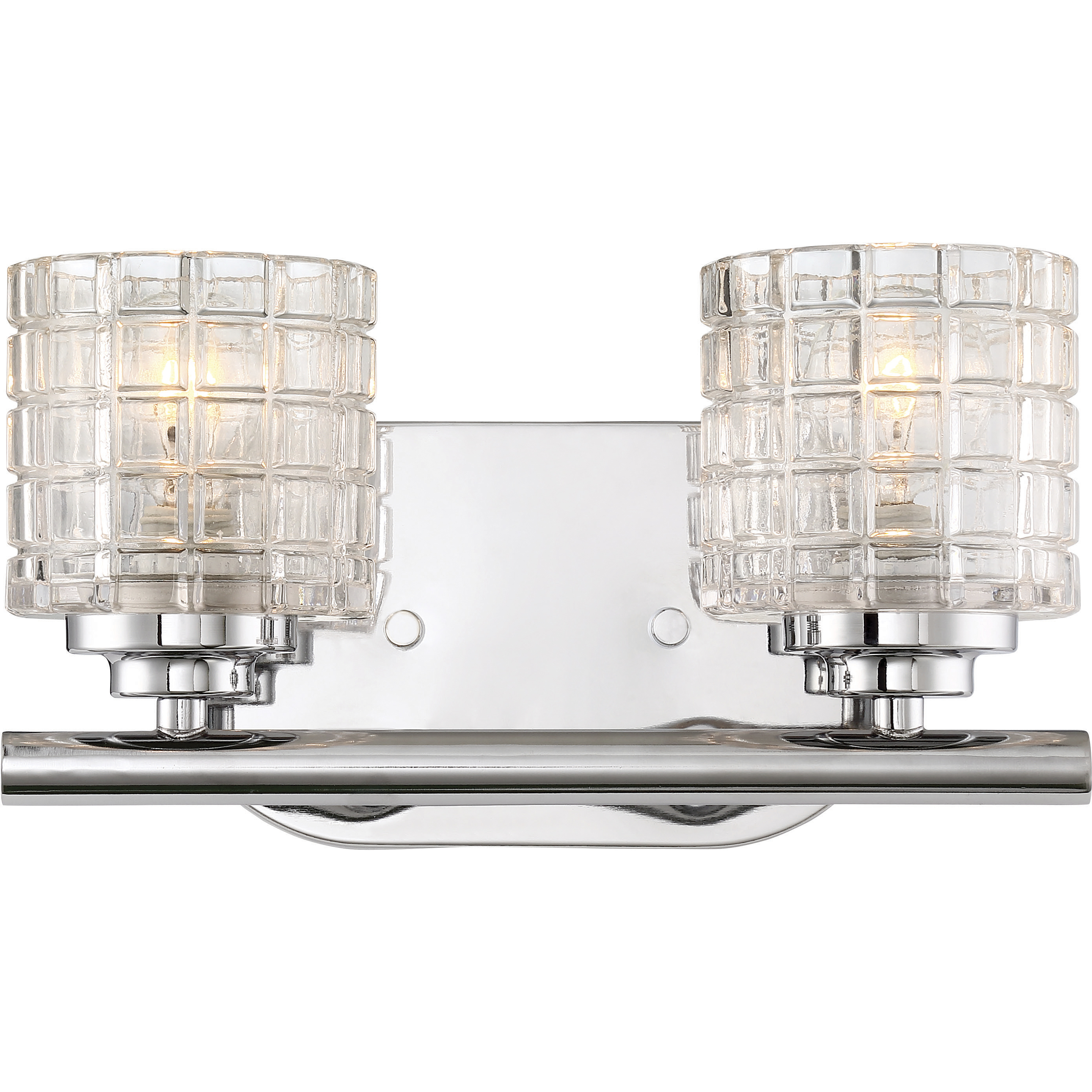 Votive 2 Light 10.75 inch Polished Nickel Vanity Light Wall Light