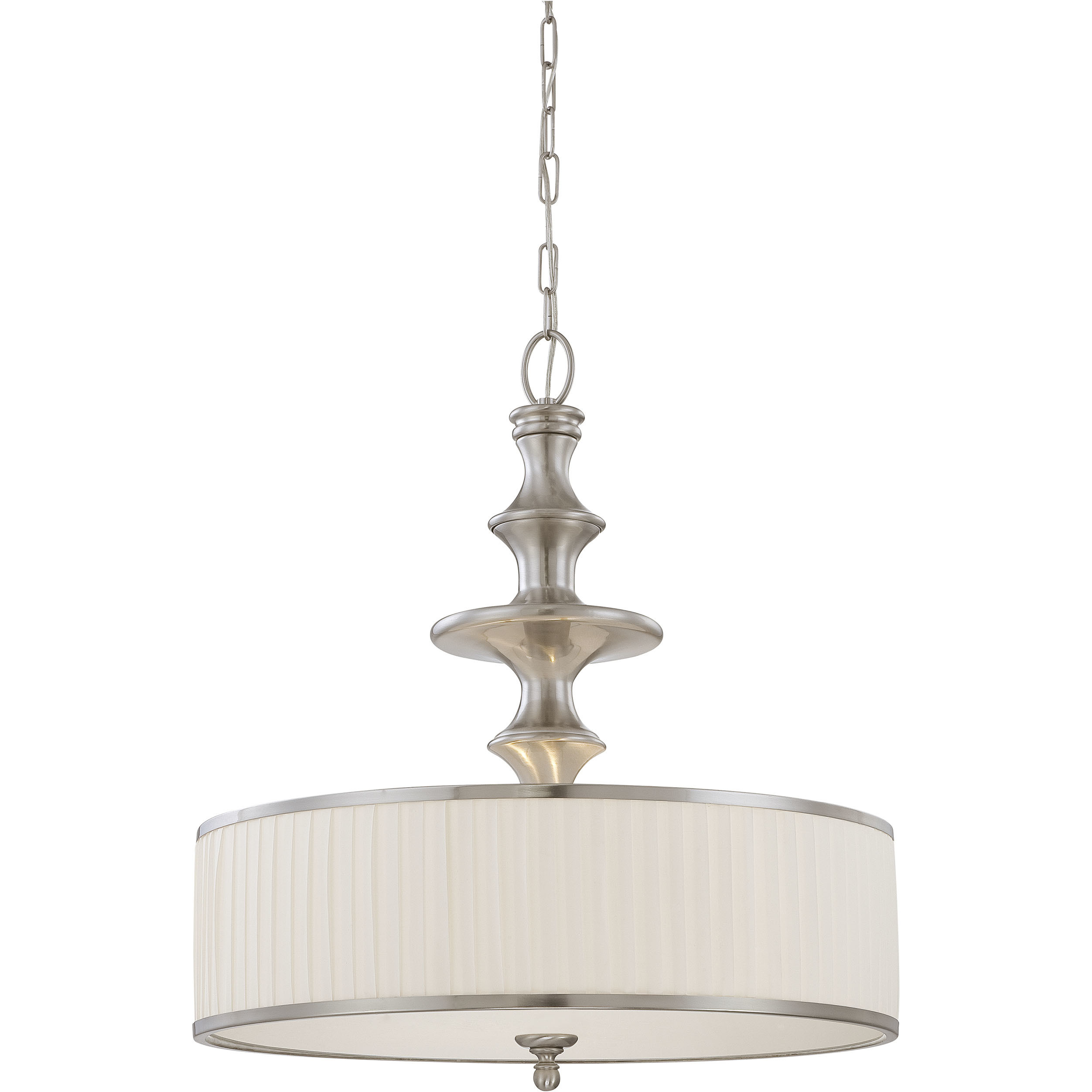 Candice 3 Light 24 inch Brushed Nickel Pendant Ceiling Light