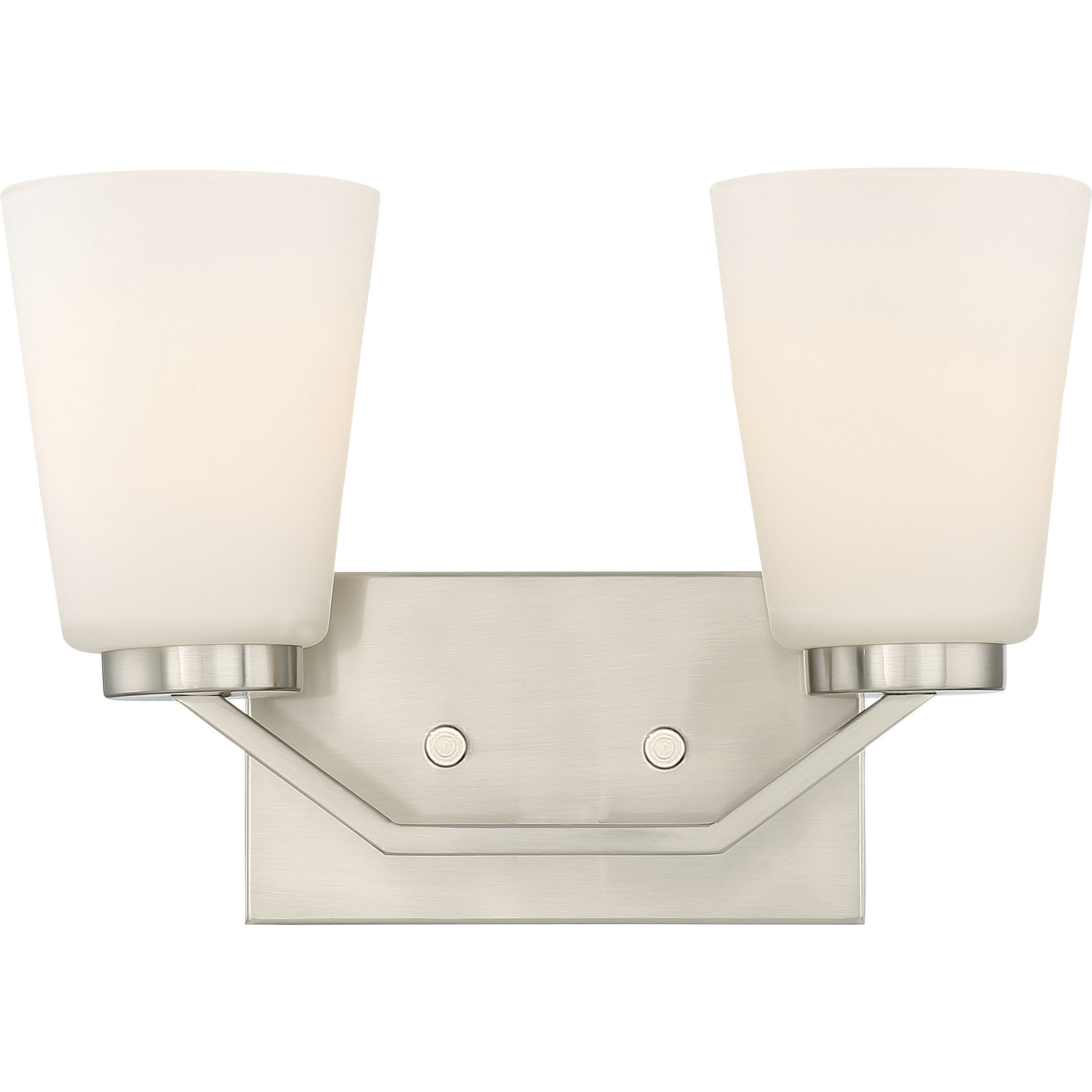 Nome 2 Light 13.5 inch Brushed Nickel Vanity Light Wall Light