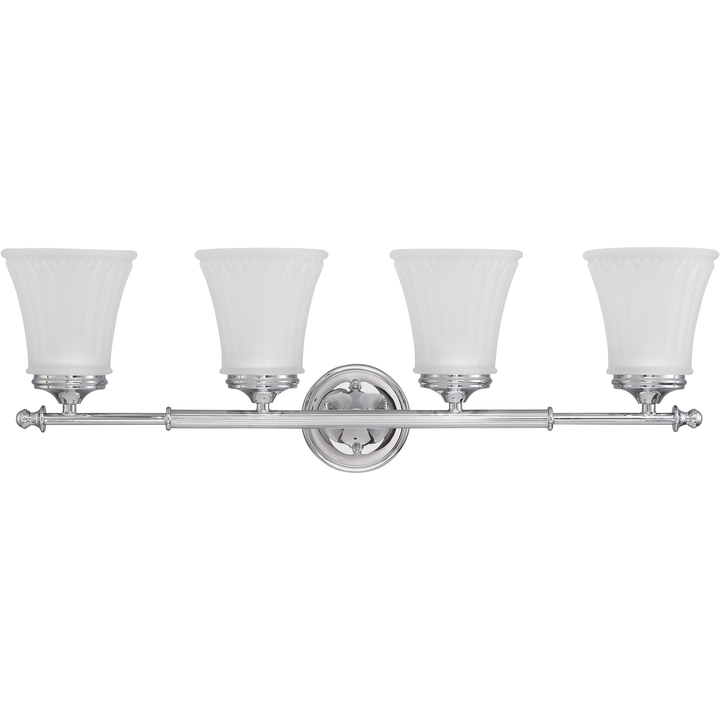 Teller 4 Light 28.5 inch Polished Chrome Vanity Light Wall Light
