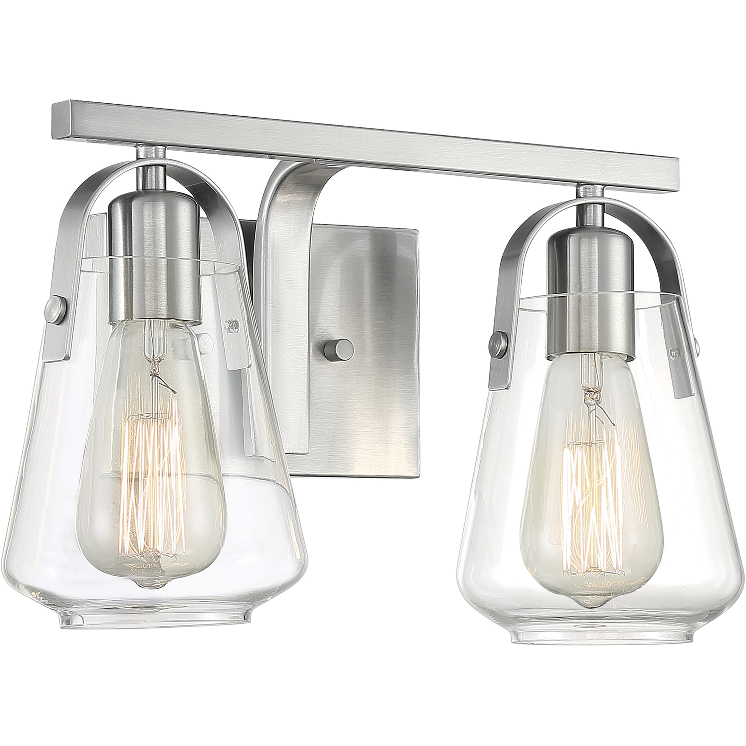 Skybridge 2 Light 14 inch Brushed Nickel Vanity Light Wall Light