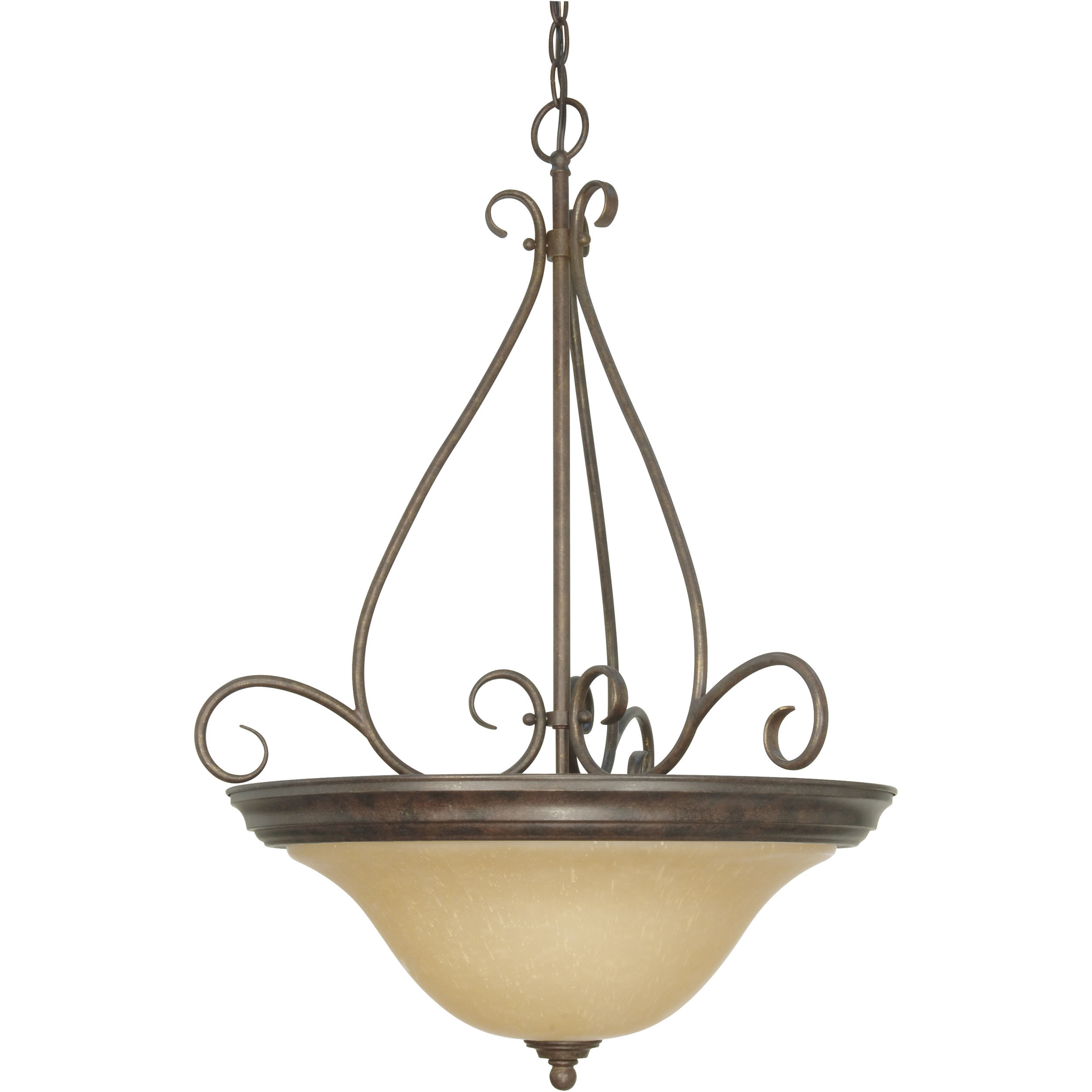 Castillo 3 Light 20.5 inch Sonoma Bronze and Champagne Pendant Ceiling Light