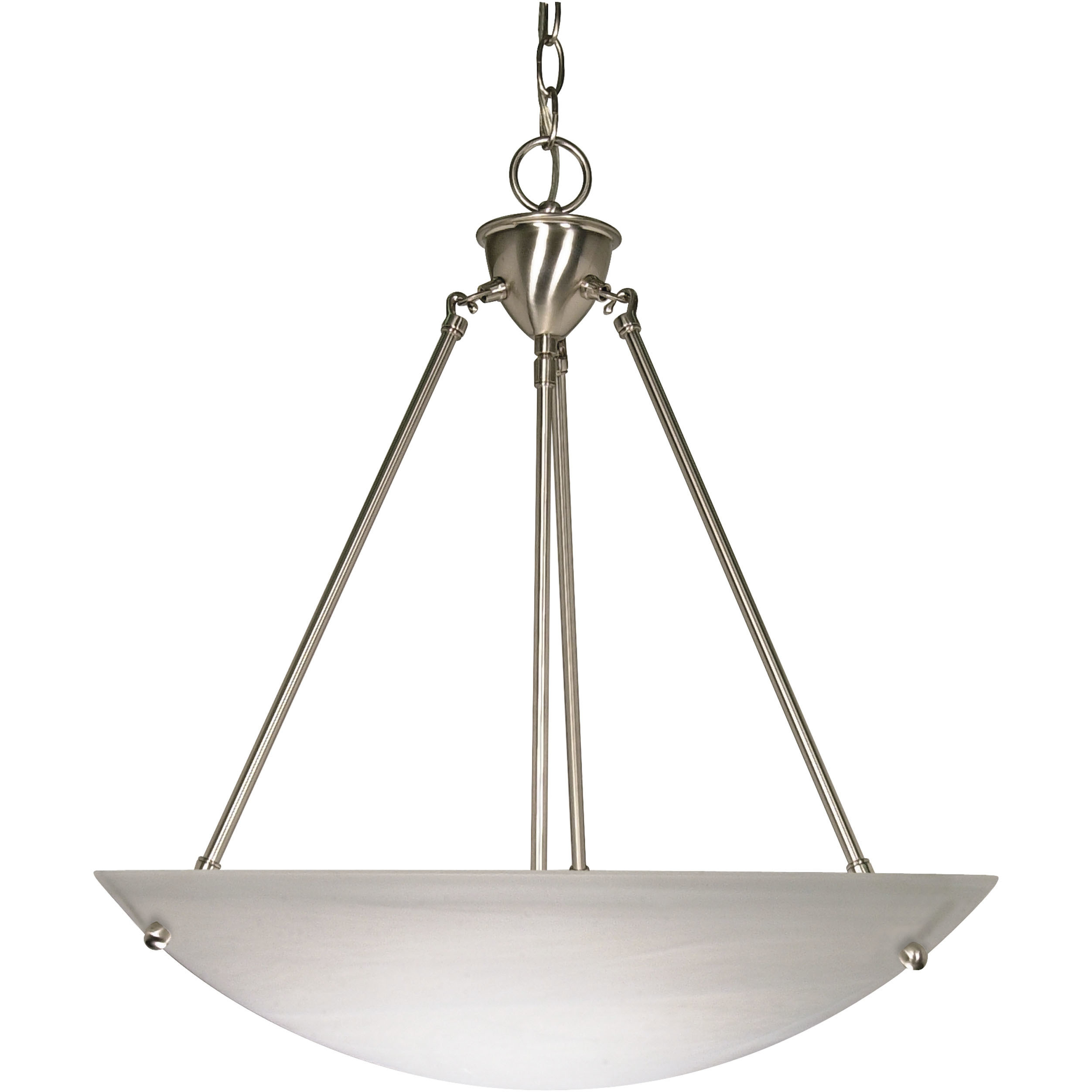 Brentwood 3 Light 22.5 inch Brushed Nickel Pendant Ceiling Light