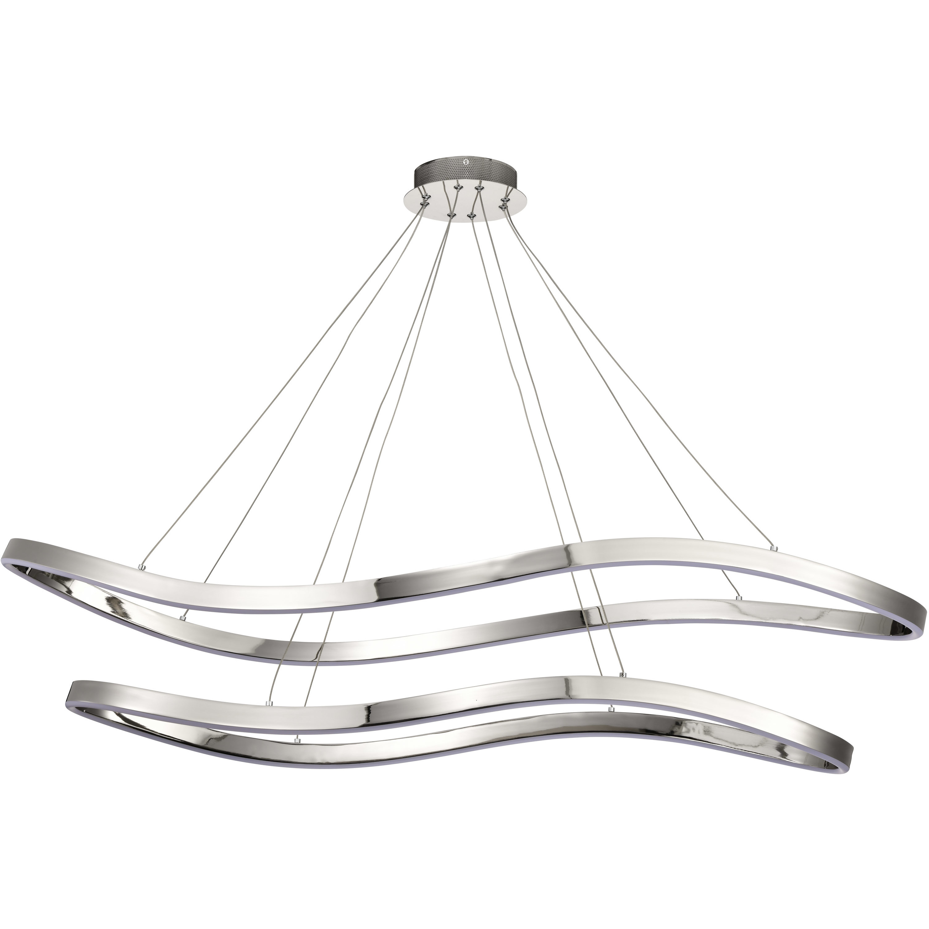 Sylas LED 20.1 inch Polished Nickel Pendant Ceiling Light