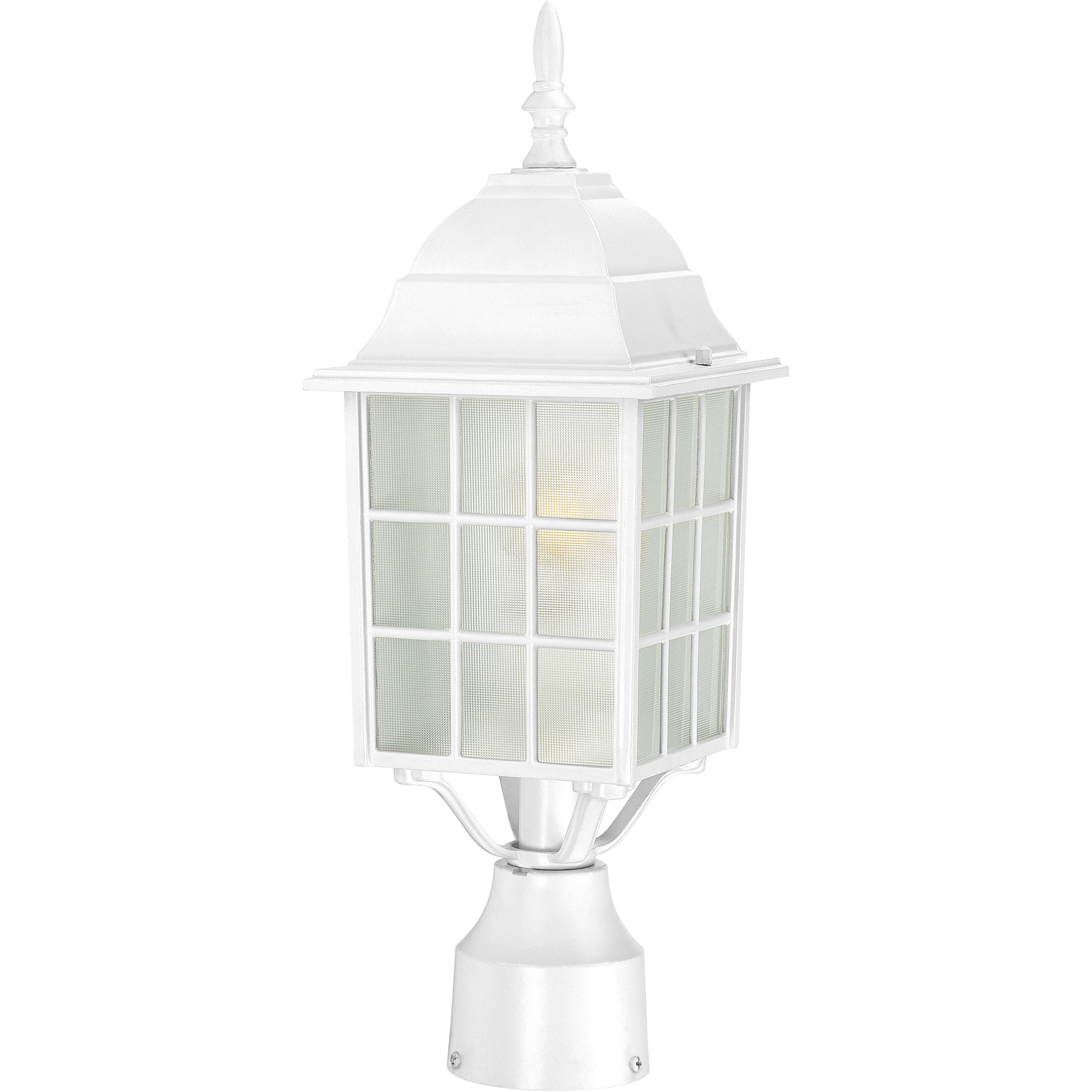 Adams 1 Light 18 inch White Outdoor Post Light