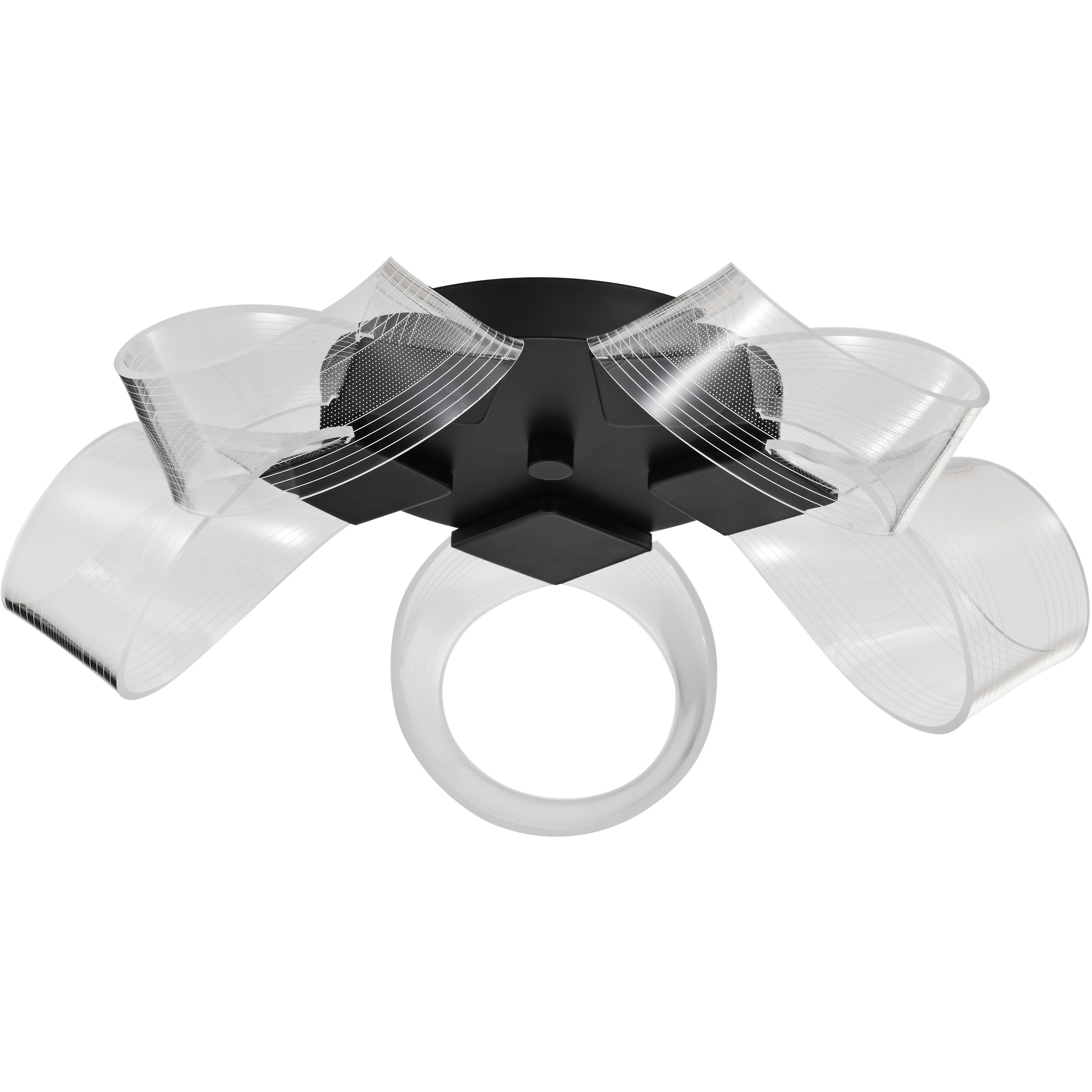 Barnett LED 20.88 inch Matte Black Flush Mount Ceiling Light