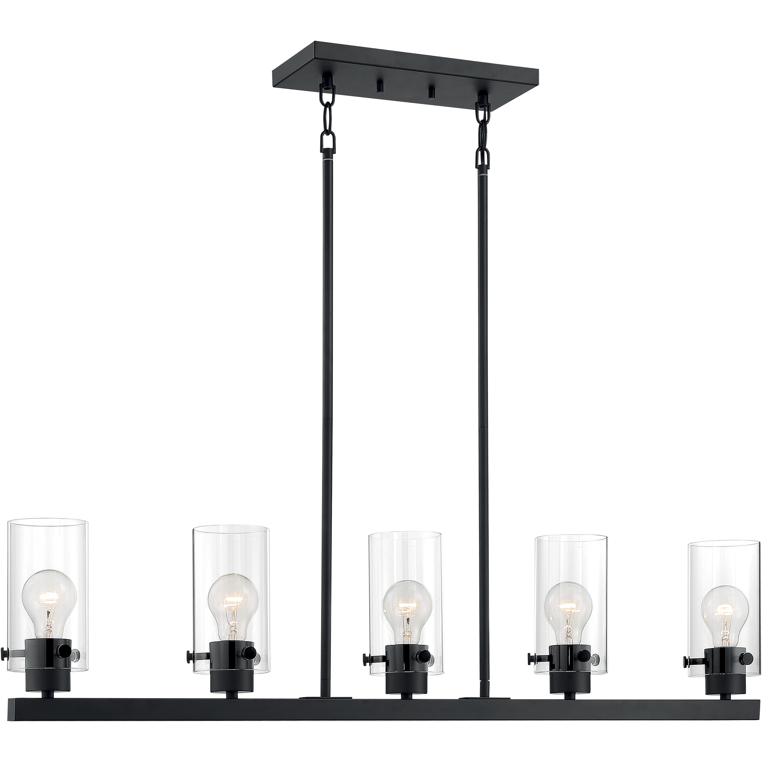Sommerset 5 Light 4.5 inch Matte Black Pendant Ceiling Light