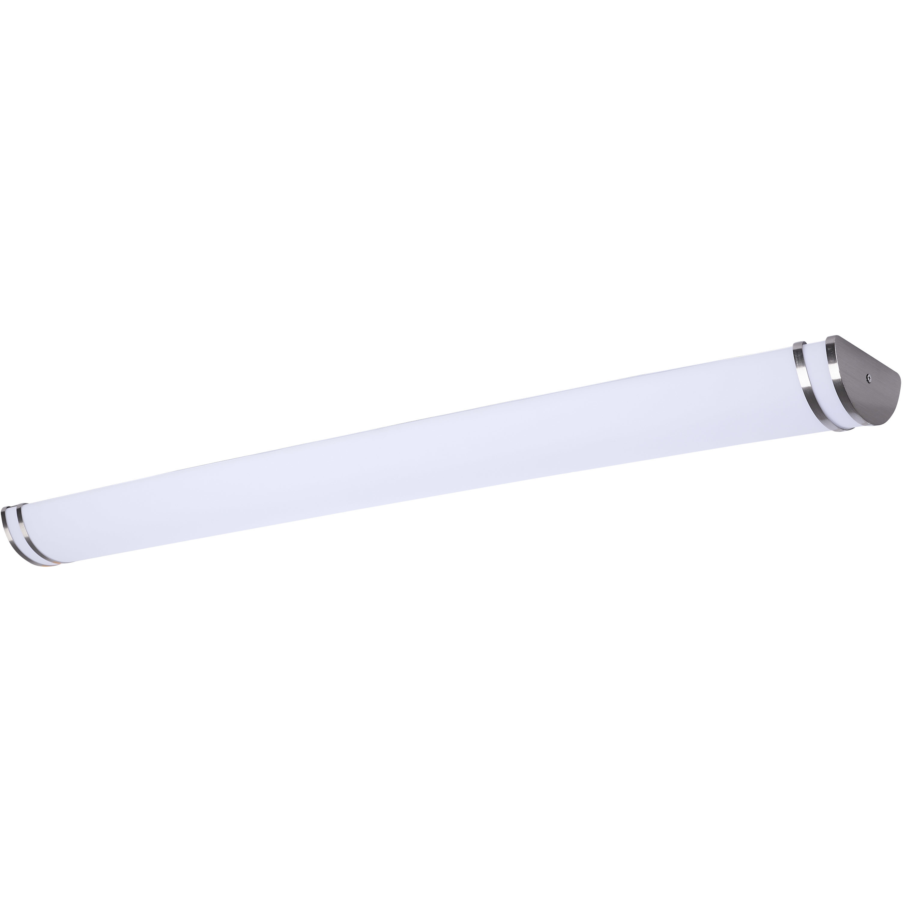 Glamour LED 48.98 inch Brushed Nickel Bath Vanity Light Wall Light