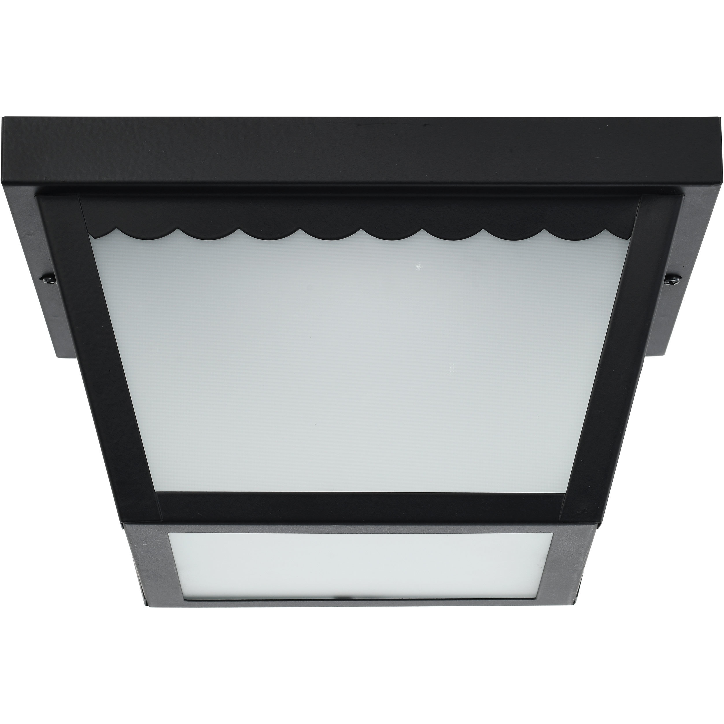 Brentwood LED 9 inch Black Outdoor Flush Mount