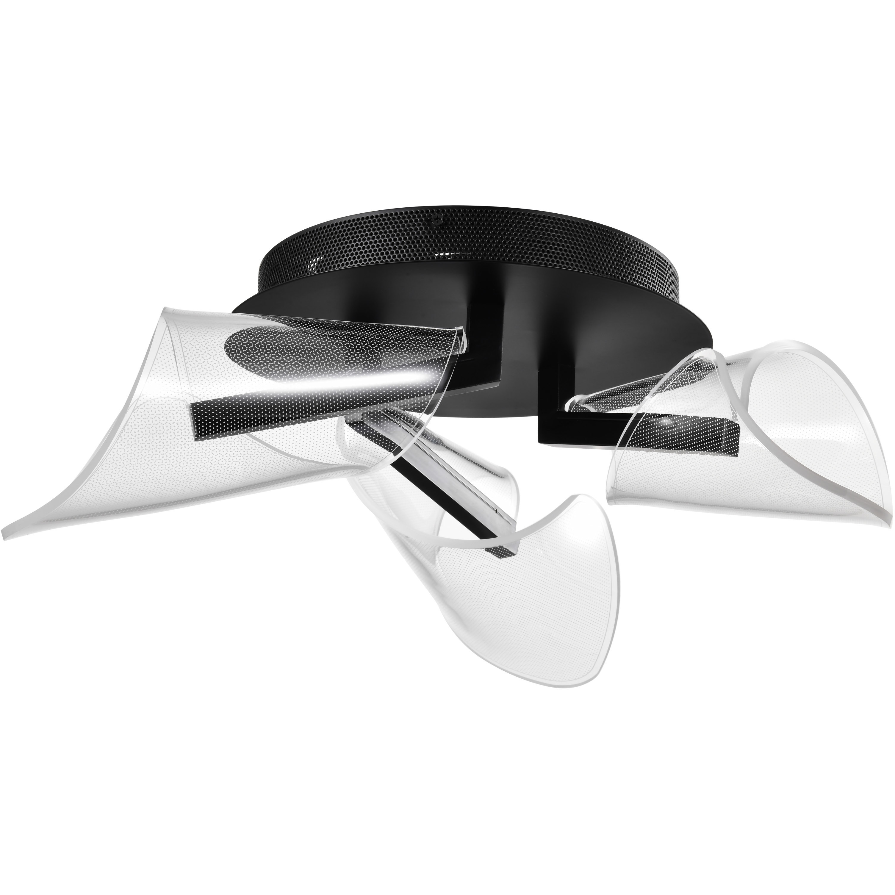 Sedona LED 22 inch Matte Black Flush Mount Ceiling Light