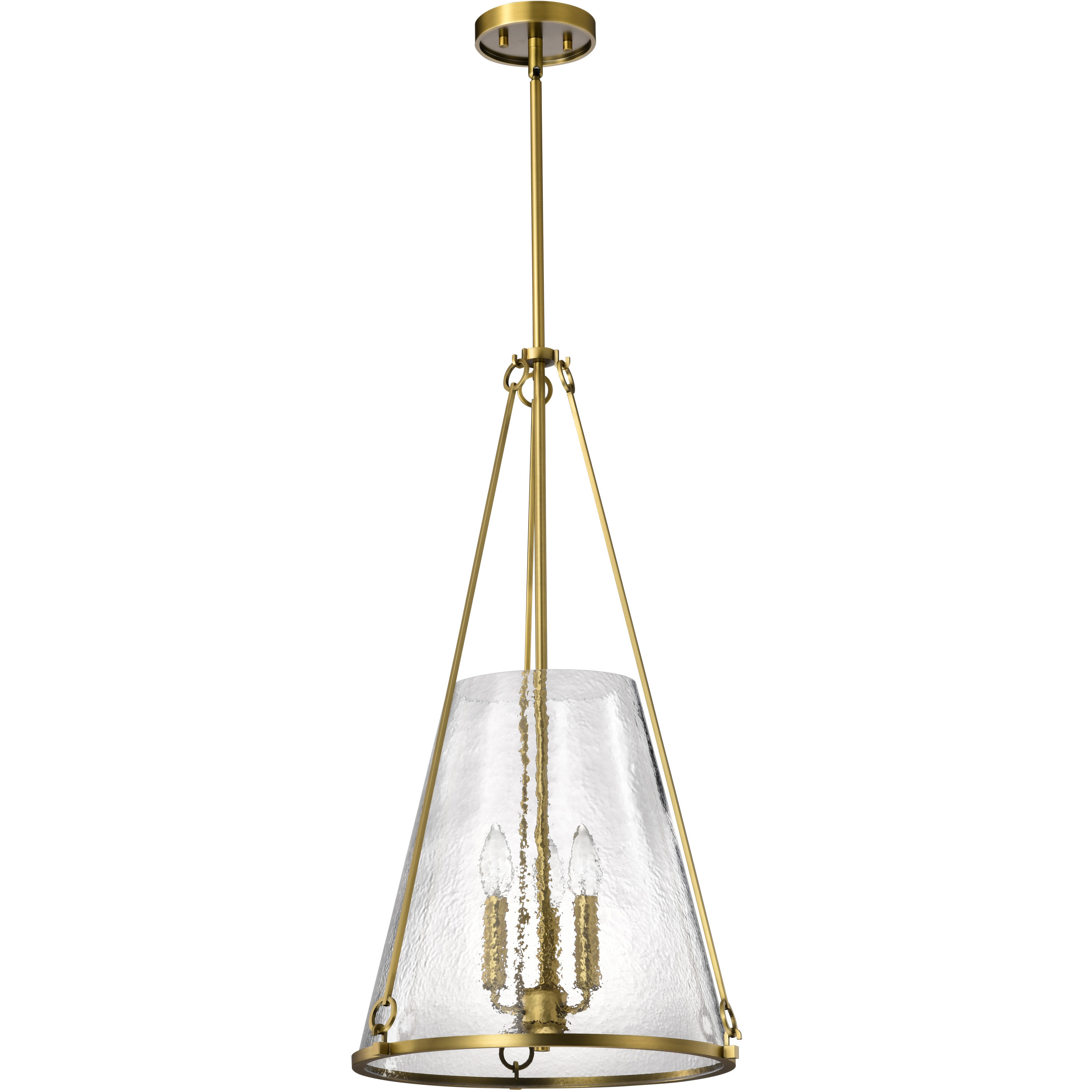 Valentine 16 inch Vintage Brass Pendant Ceiling Light