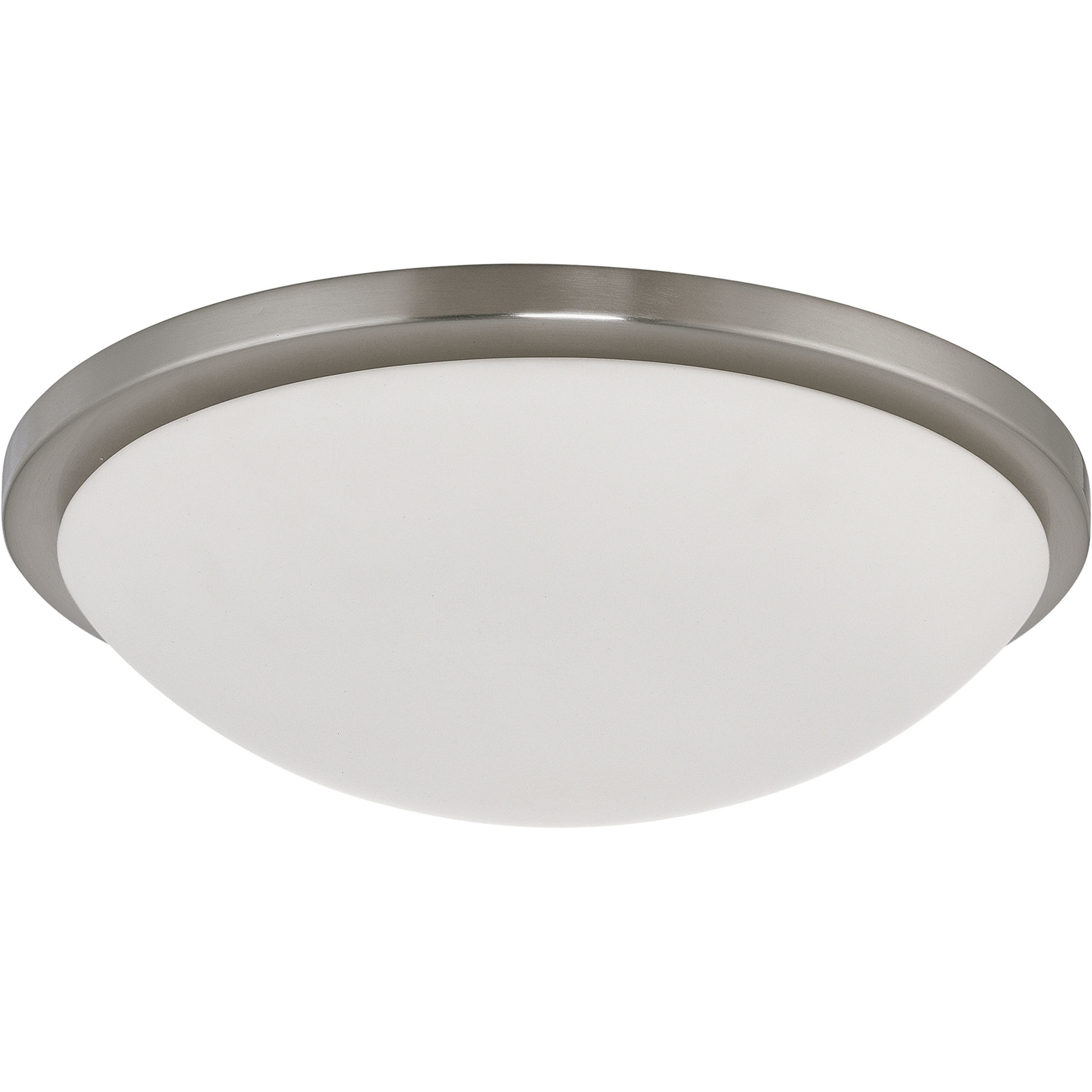 Button LED 17 inch Brushed Nickel Flush Mount Ceiling Light