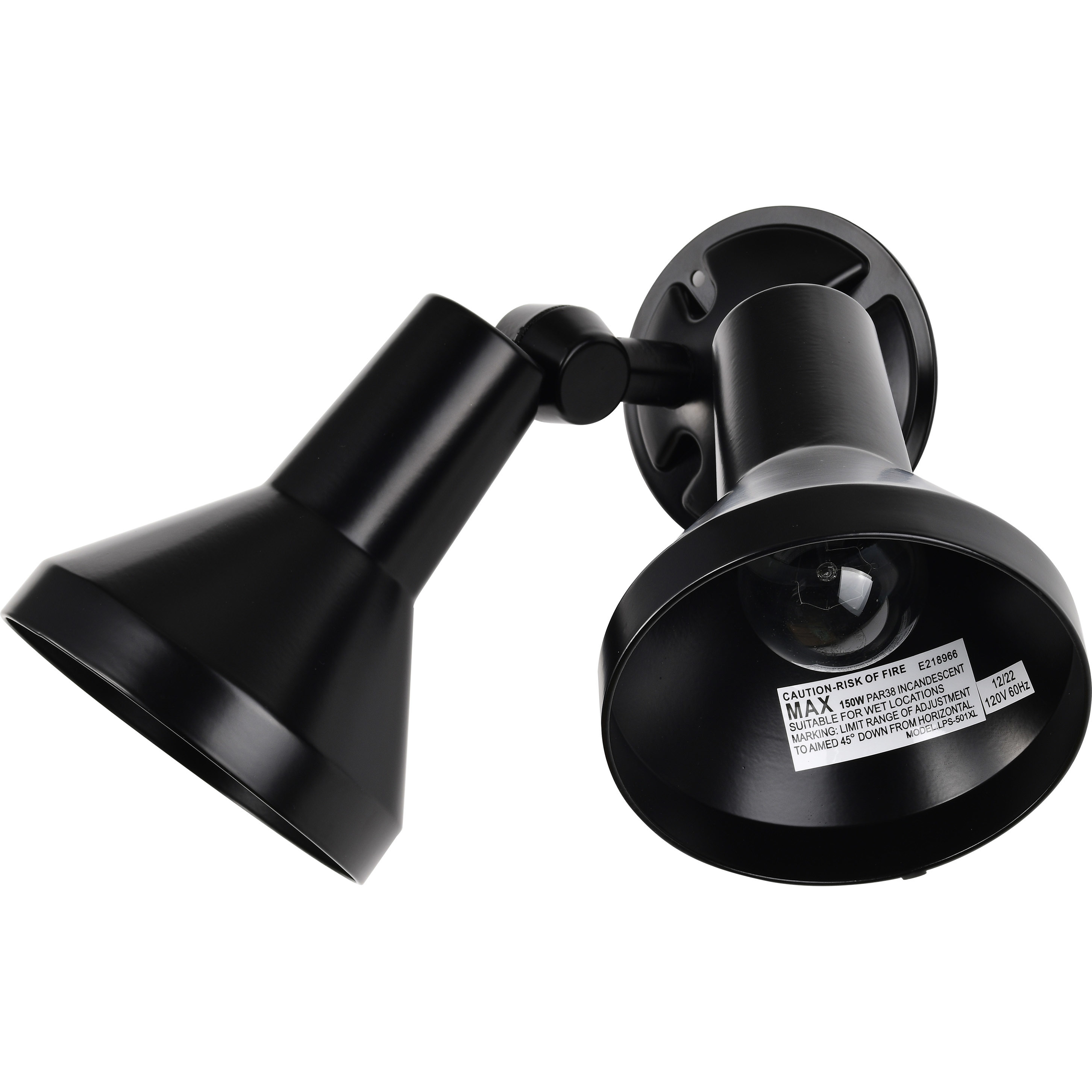 Nuvo SF77 701 Brentwood 2 Light 5 inch Black Outdoor Flood Light