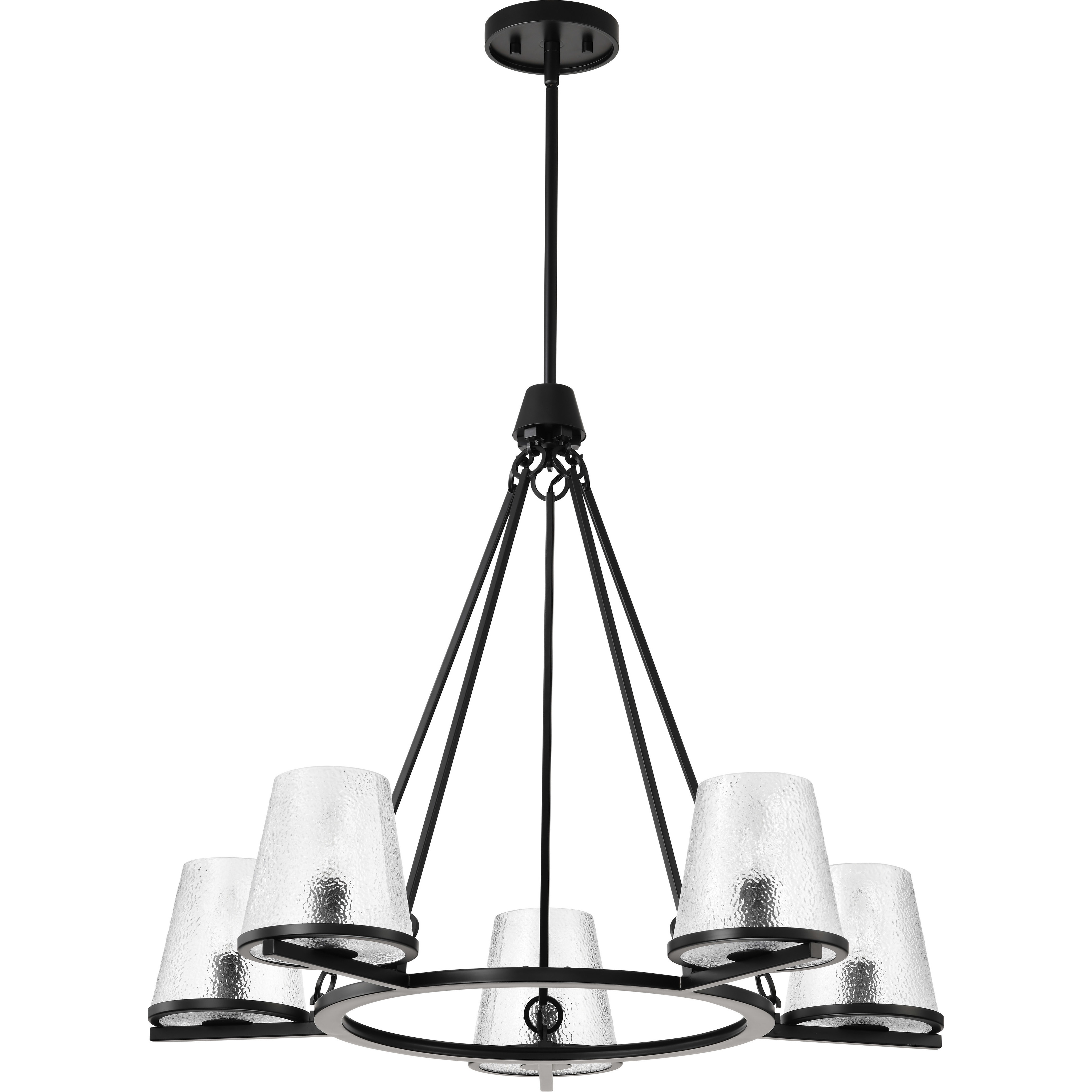 Valentine 30 inch Black Chandelier Ceiling Light