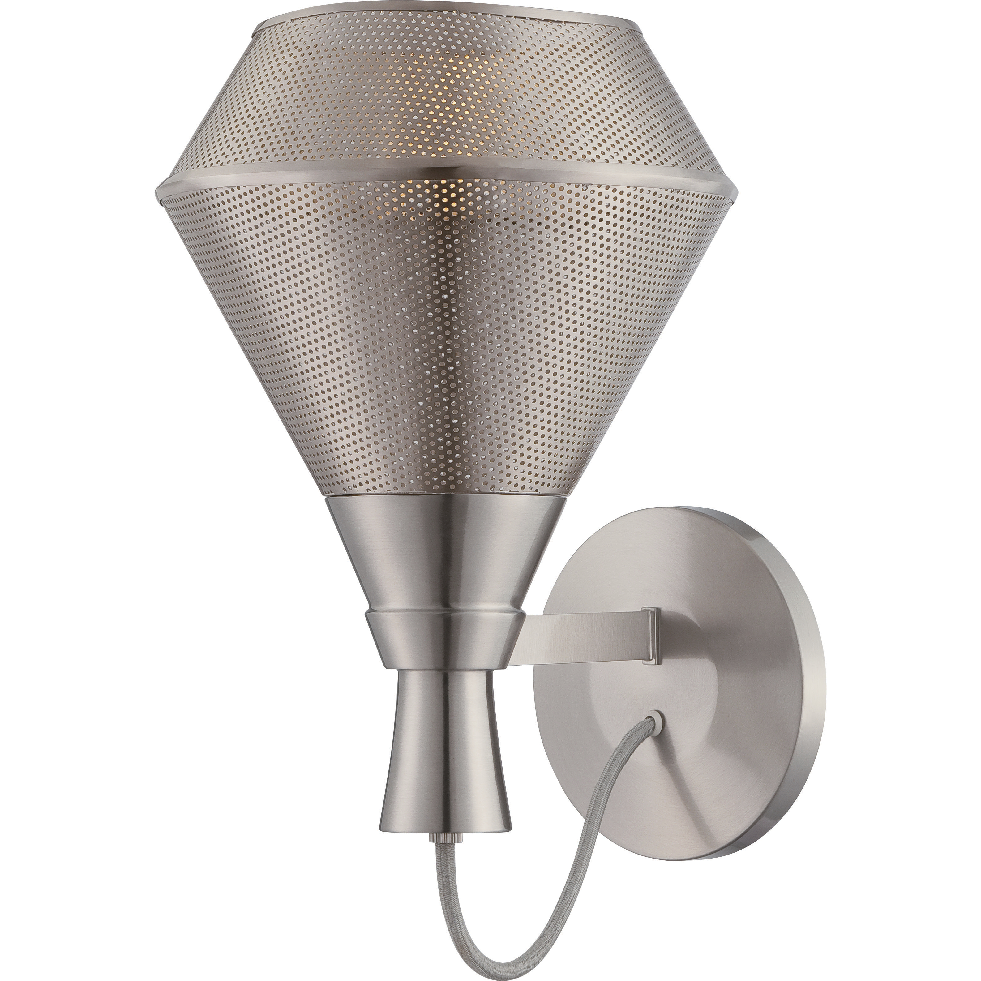 Jake LED 16.13 inch Satin Steel Vanity Light Wall Light