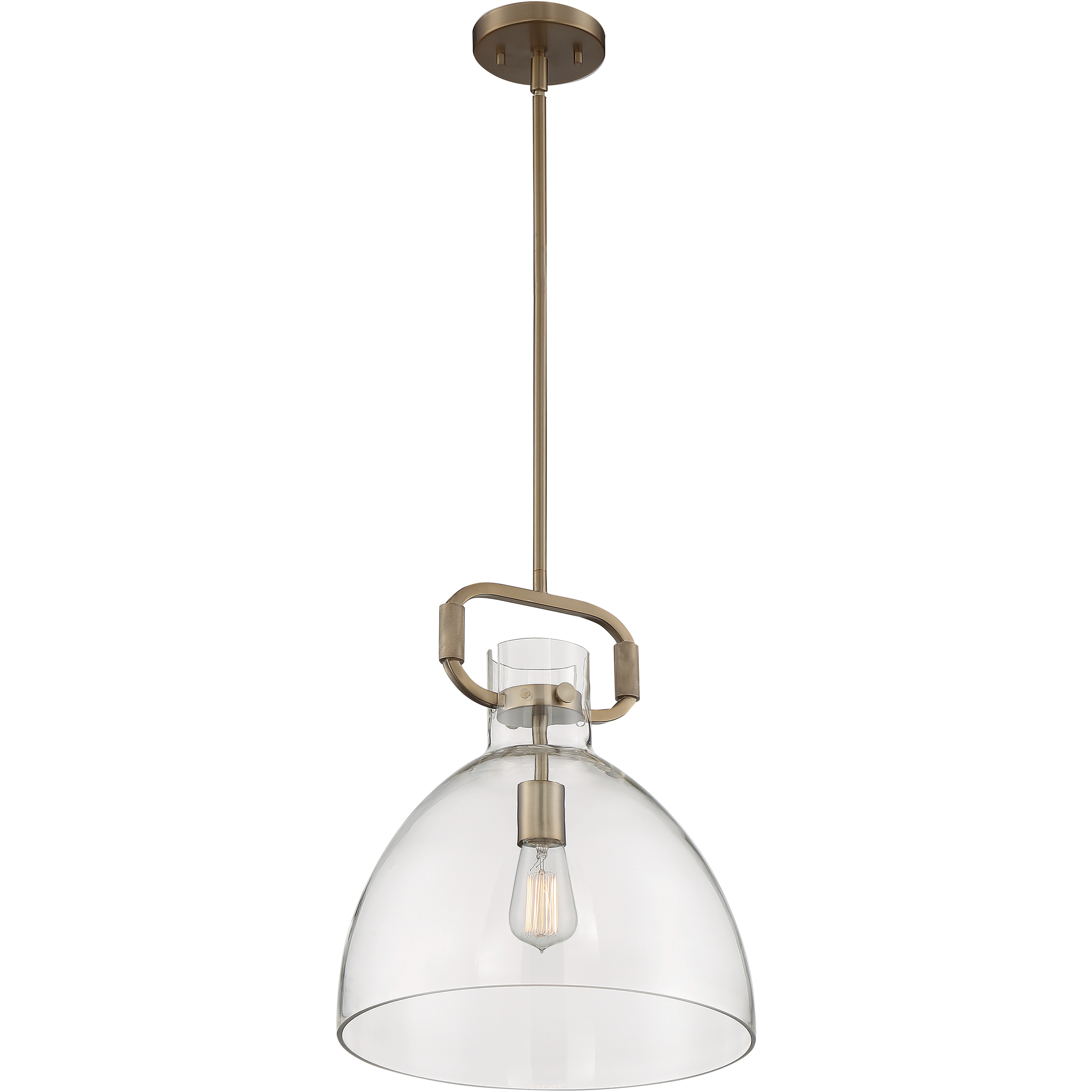 Teresa 1 Light 14 inch Burnished Brass Pendant Ceiling Light