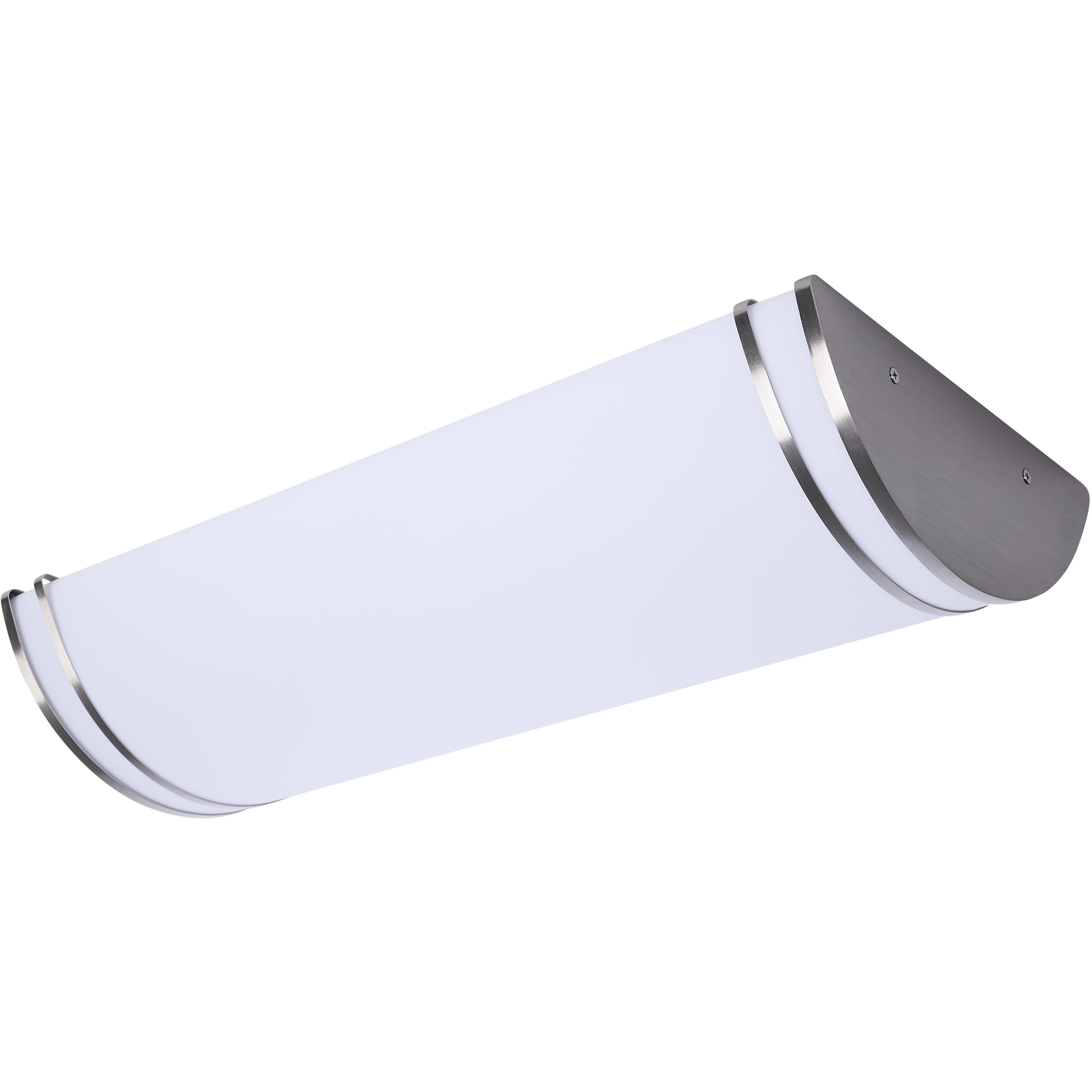 Glamour LED 11.26 inch Brushed Nickel Oval Flush Mount Ceiling Light