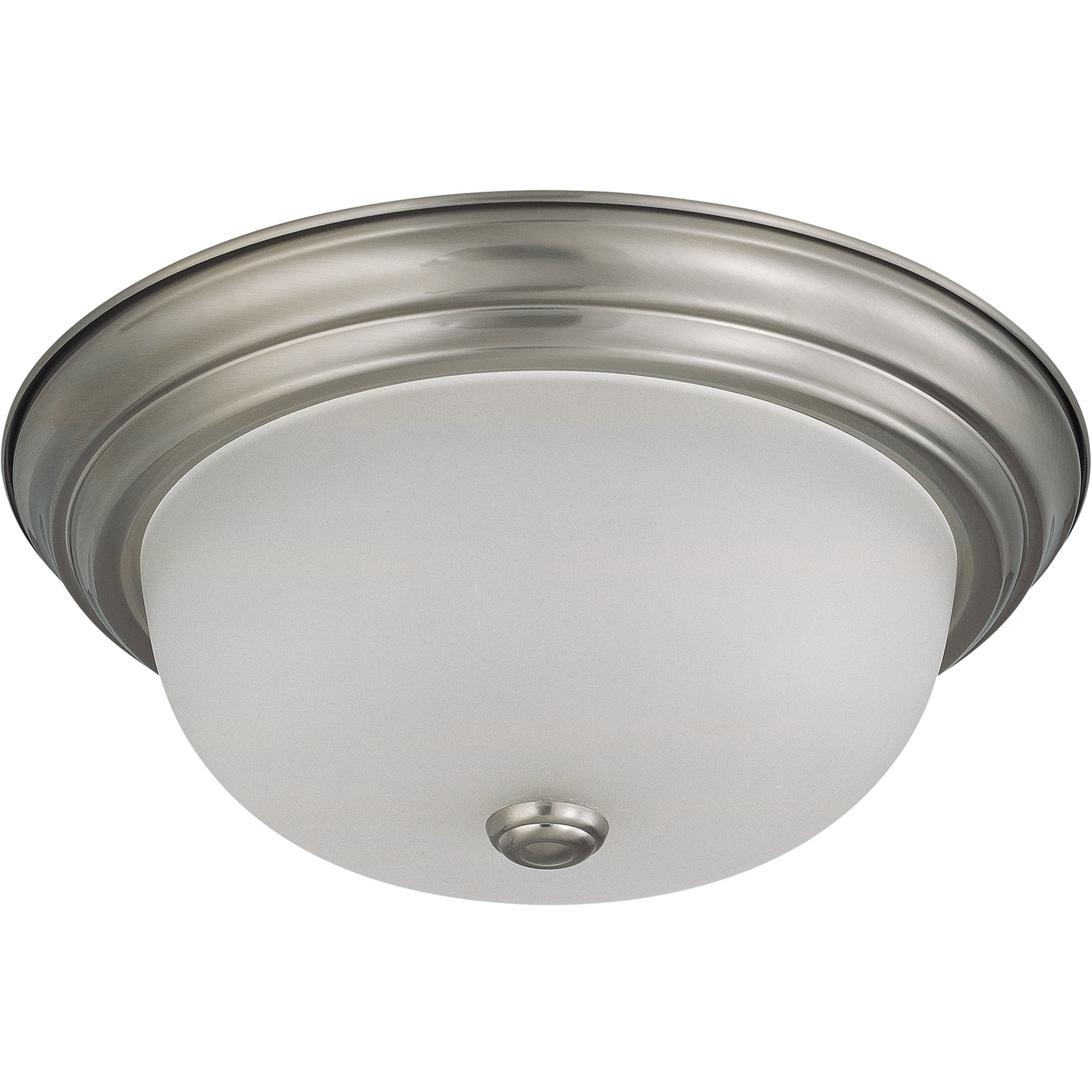 Brentwood 2 Light 13 inch Brushed Nickel Flush Mount Ceiling Light